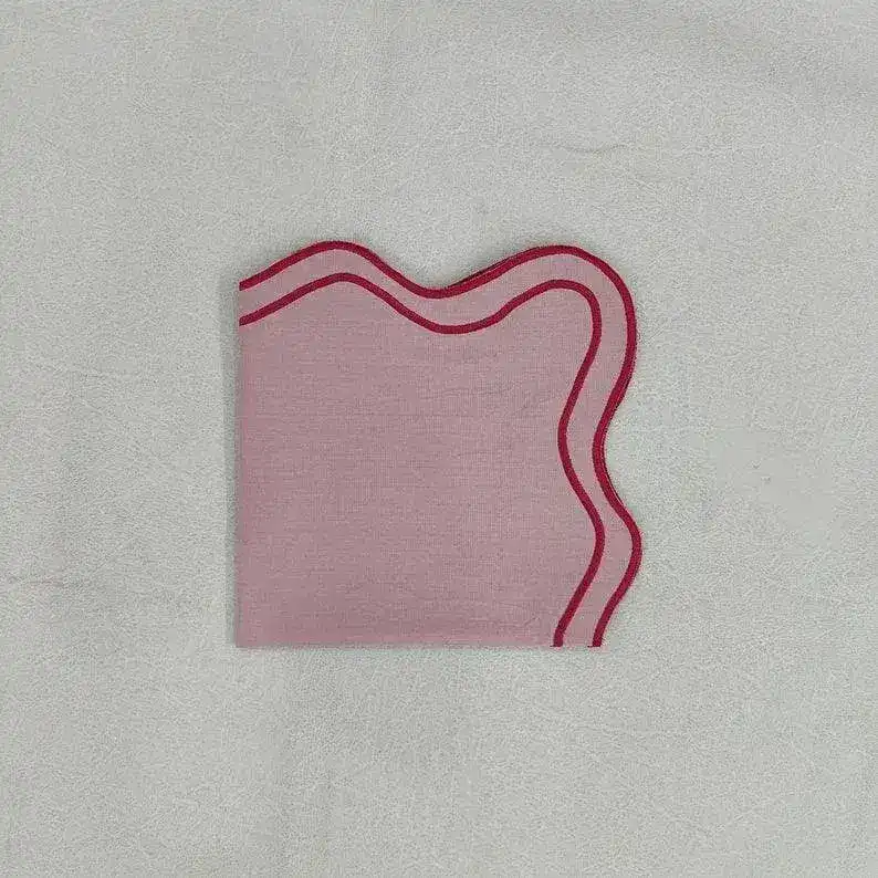 Double Scalloped Table Linen Napkins - Image 6