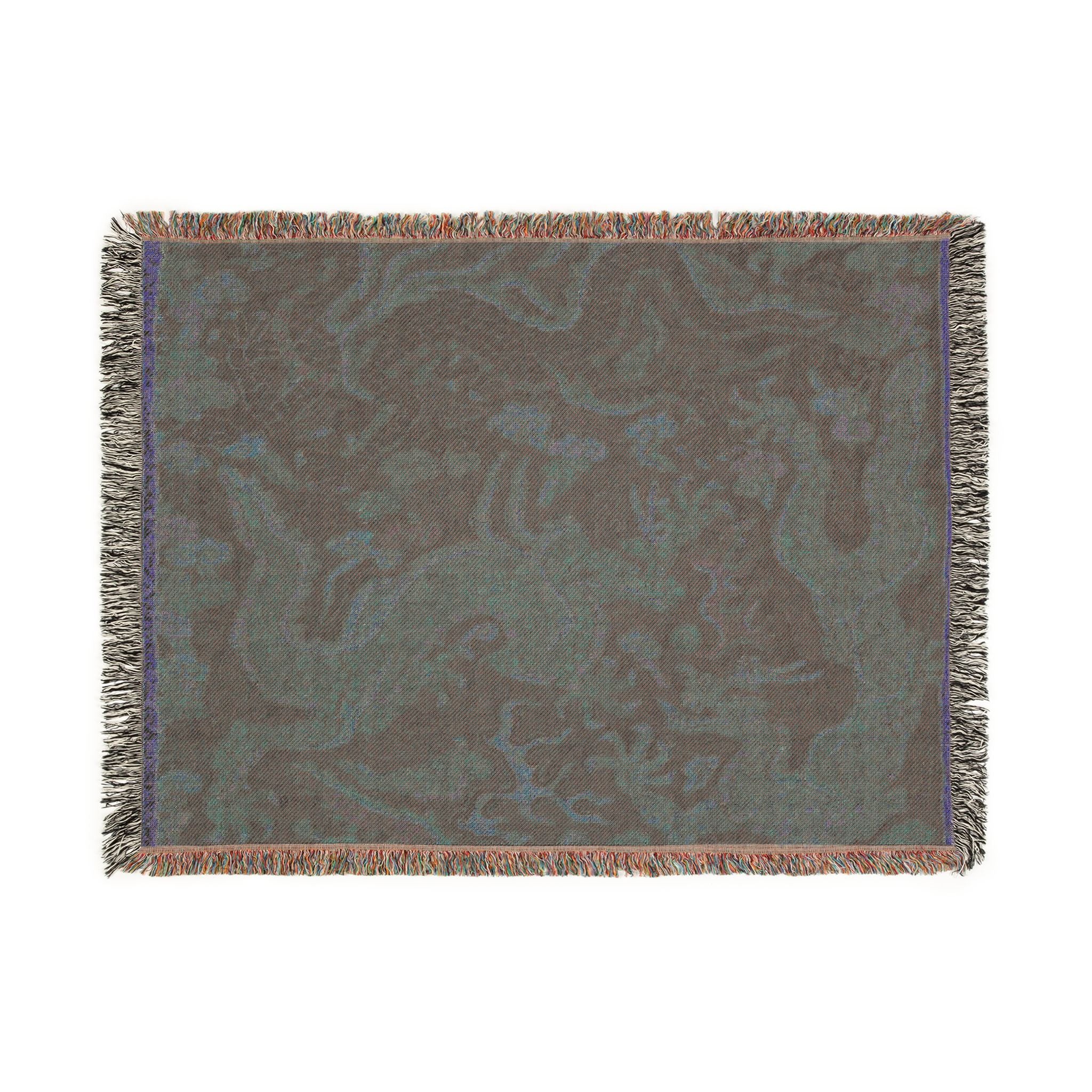 Dragons Chasing Flaming Pearls Woven Throw Blanket - Image 7