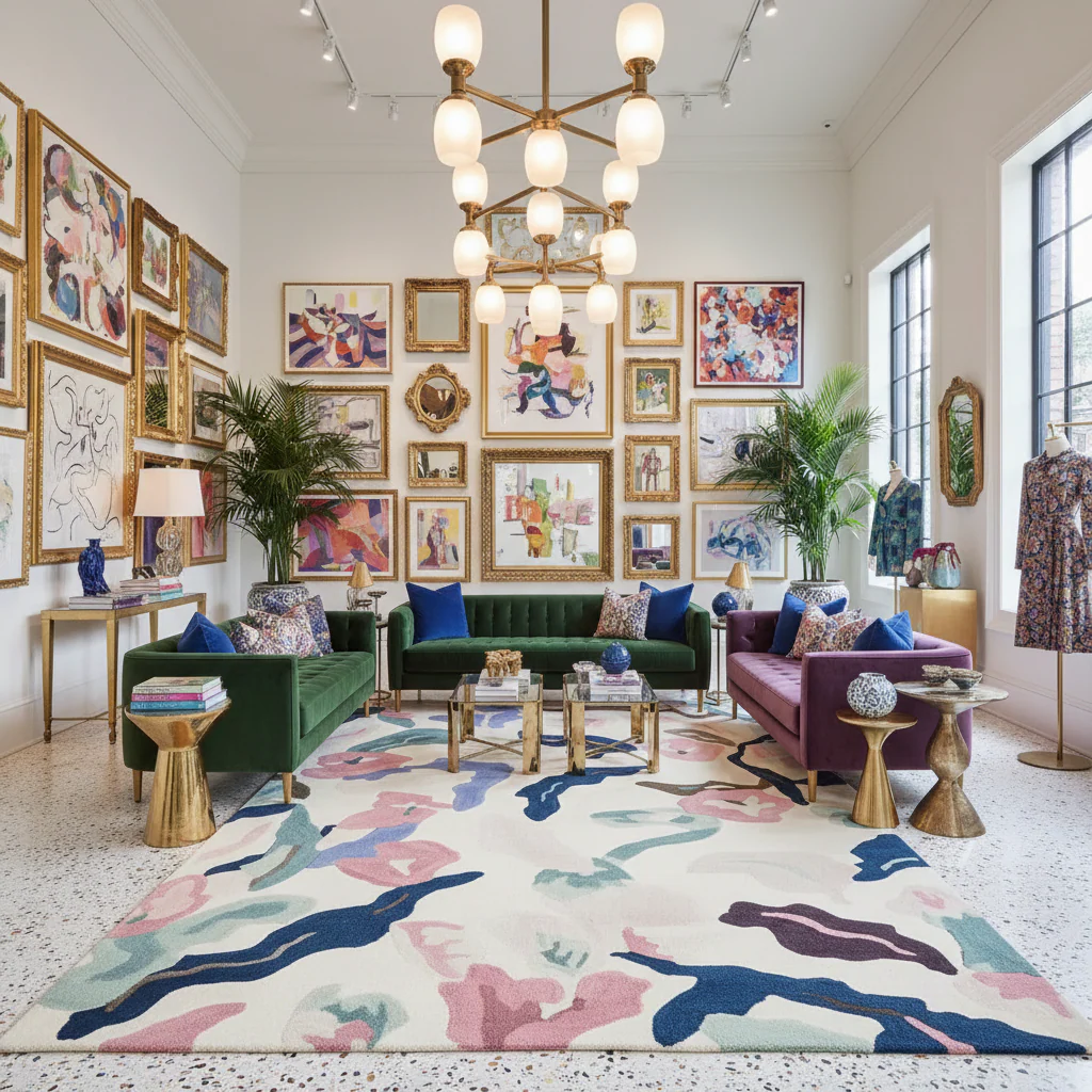 Dreamscape Mosaic Hand Tufted Rug - Image 2