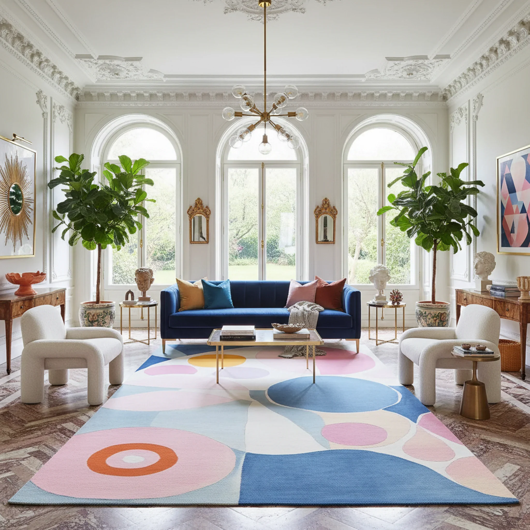 Dreamscape Patch Play Hand Tufted Rug - Image 2