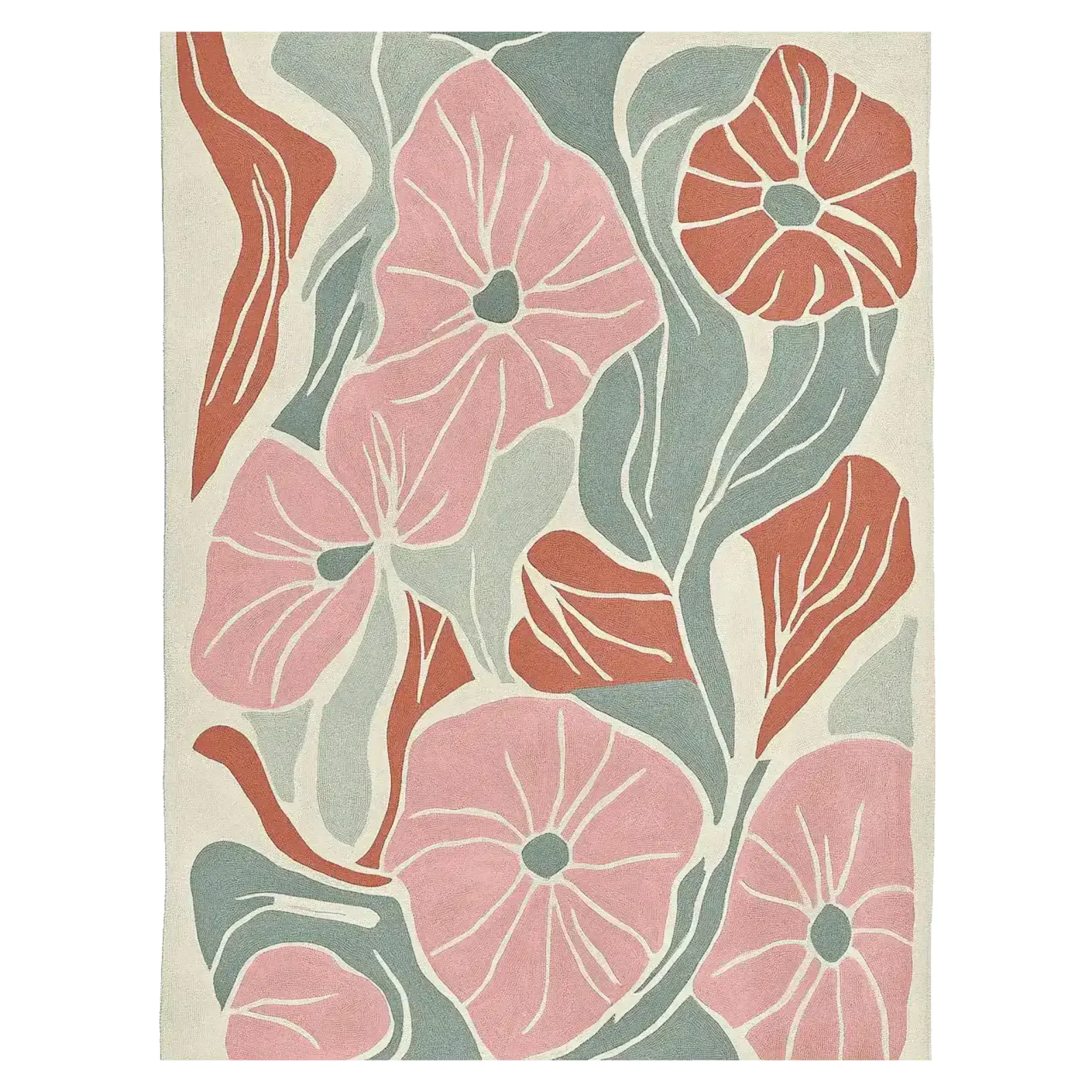 Dreamy Bloom Flow Hand Tufted Rug