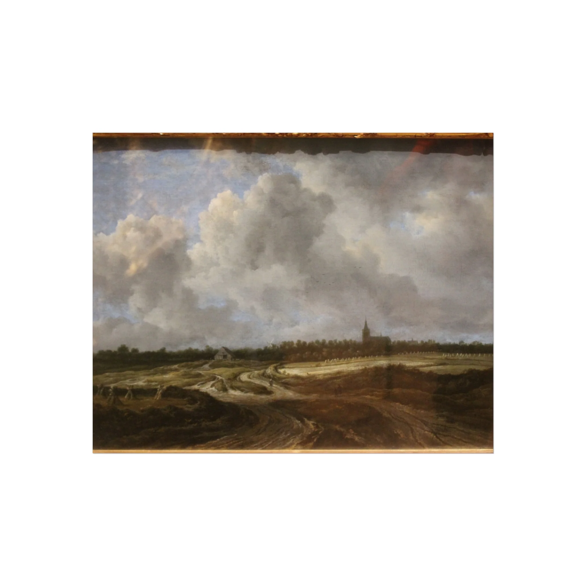 Dresden, Gemäldegalerie Alte Meister, Jacob van Ruisdael, ein Walddorf hinter Dünen | Fine Art Poster - Image 2