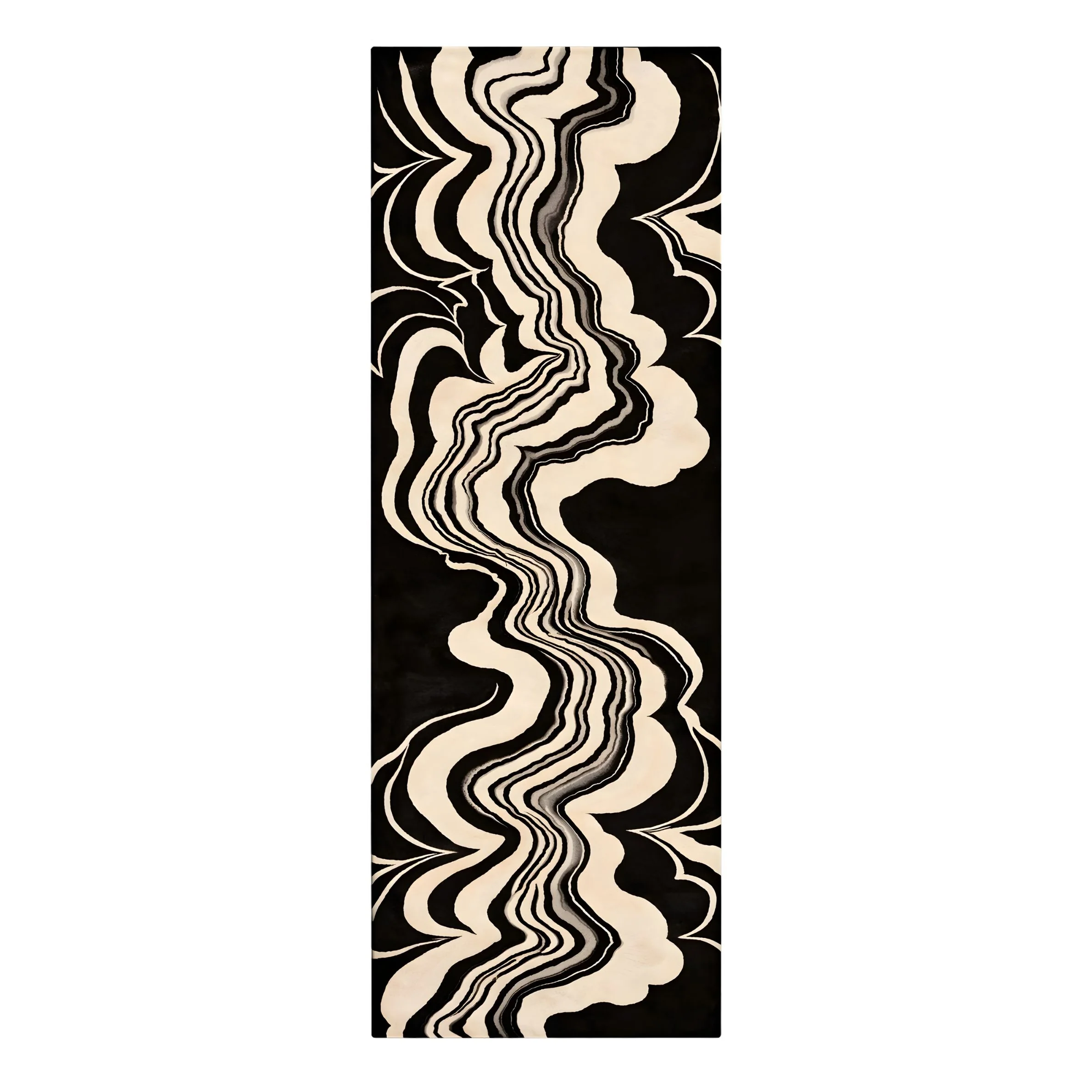 Drift Ink Hand Tufted Wool Rug Runner