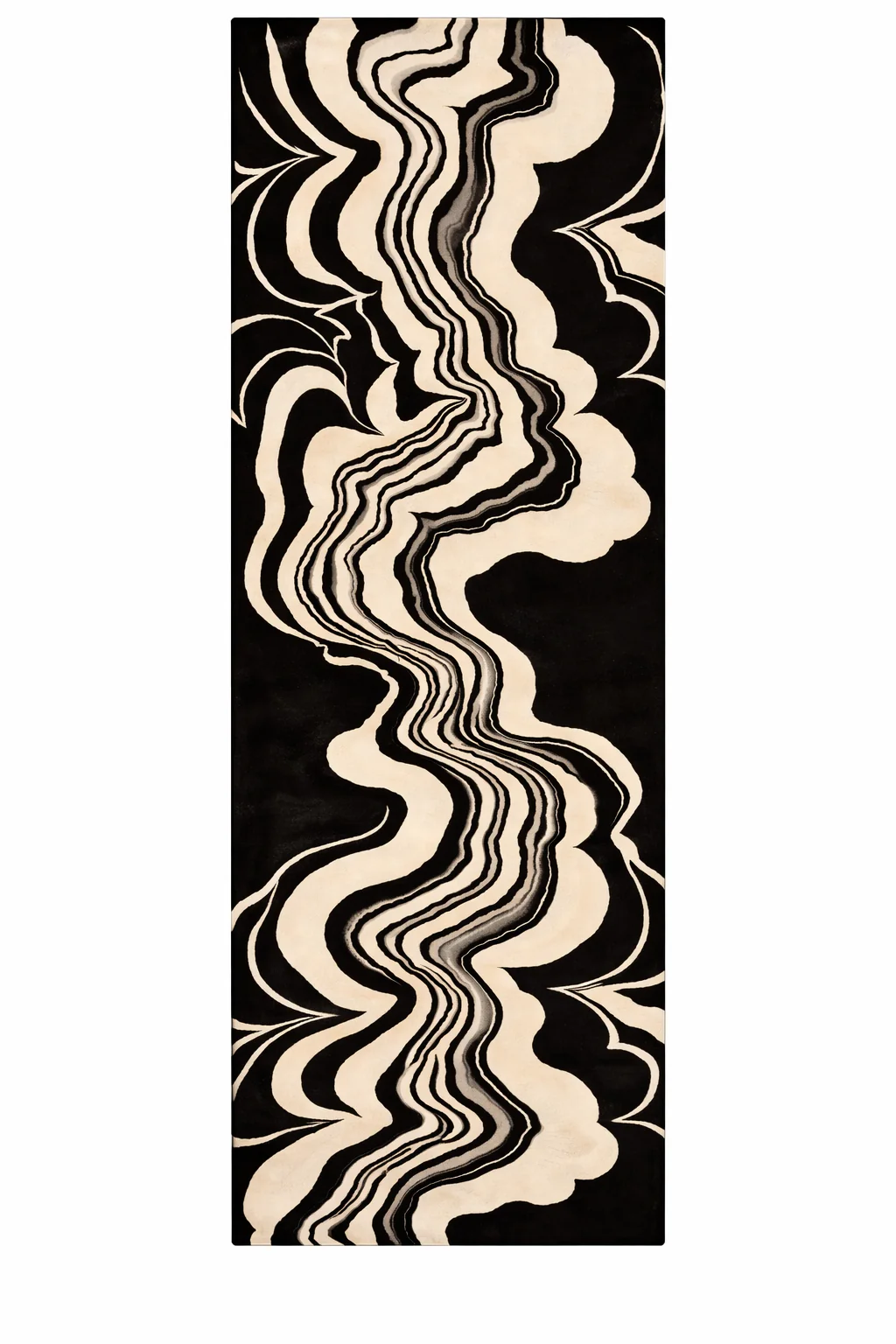 Drift Ink Hand Tufted Wool Rug Runner - Image 3