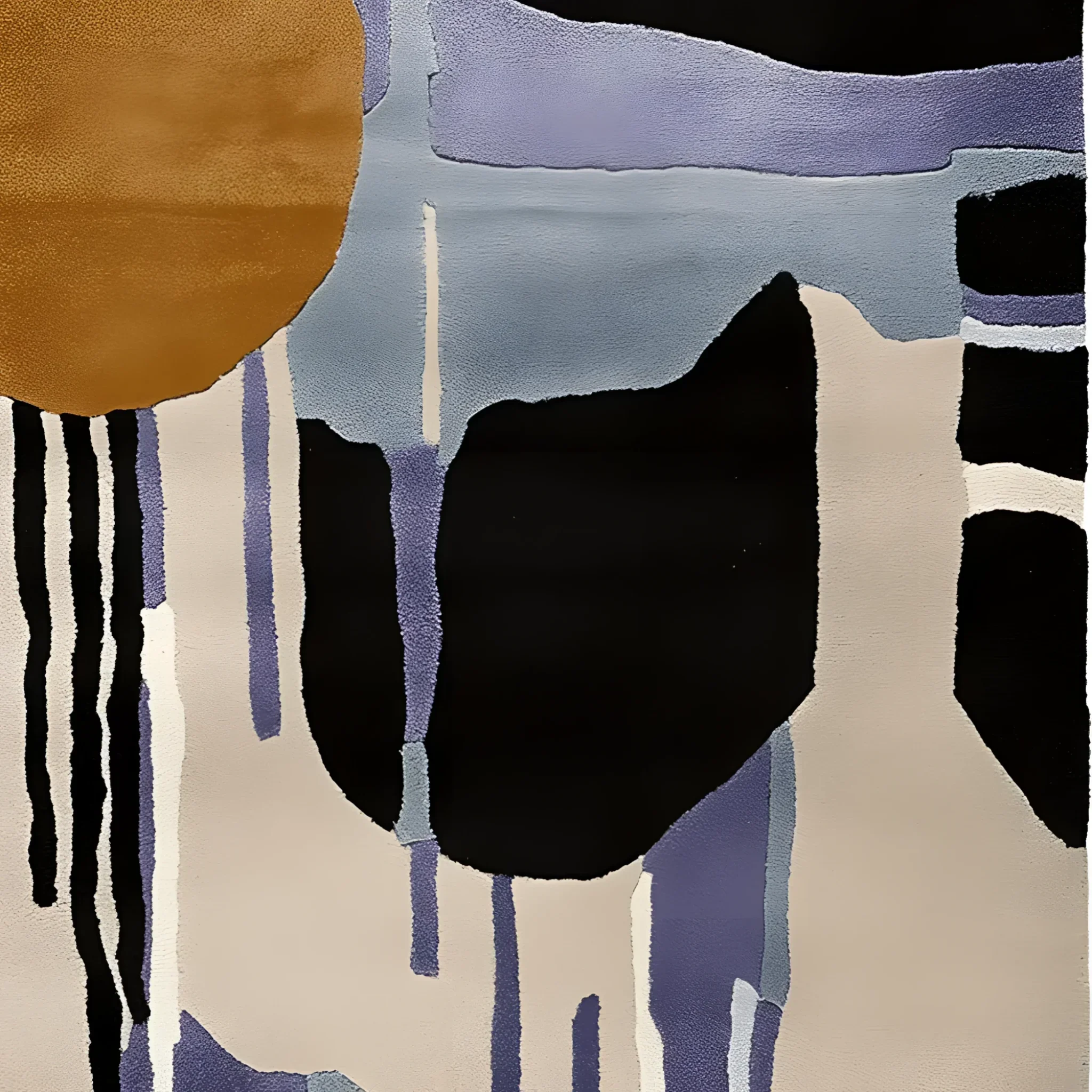 Drifting Shadows Hand Knotted Rug - Image 4