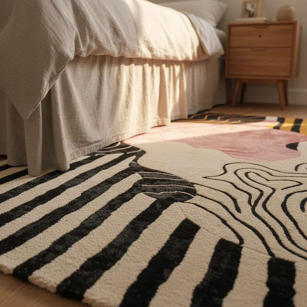 Dusky Petals Hand Tufted Rug - Image 6