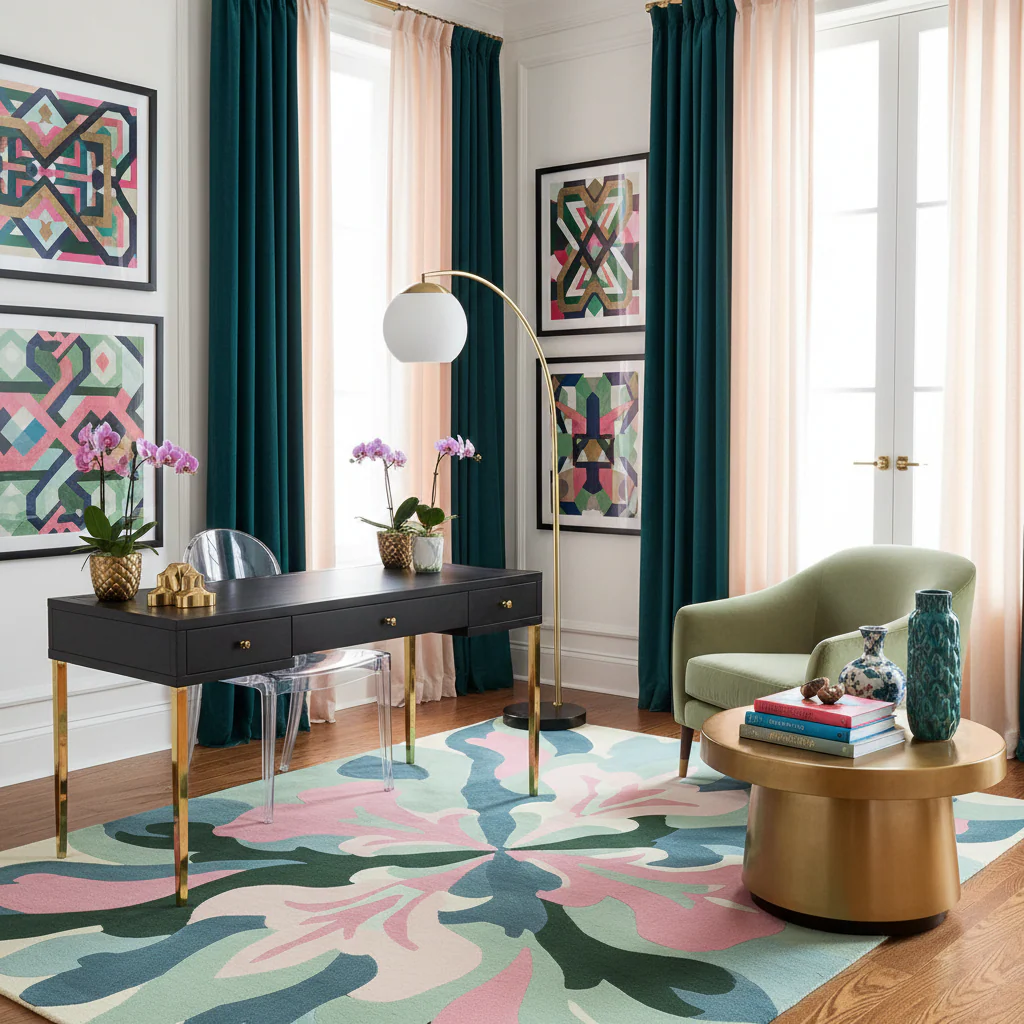Echo Floral Fade Hand Tufted Rug - Image 2