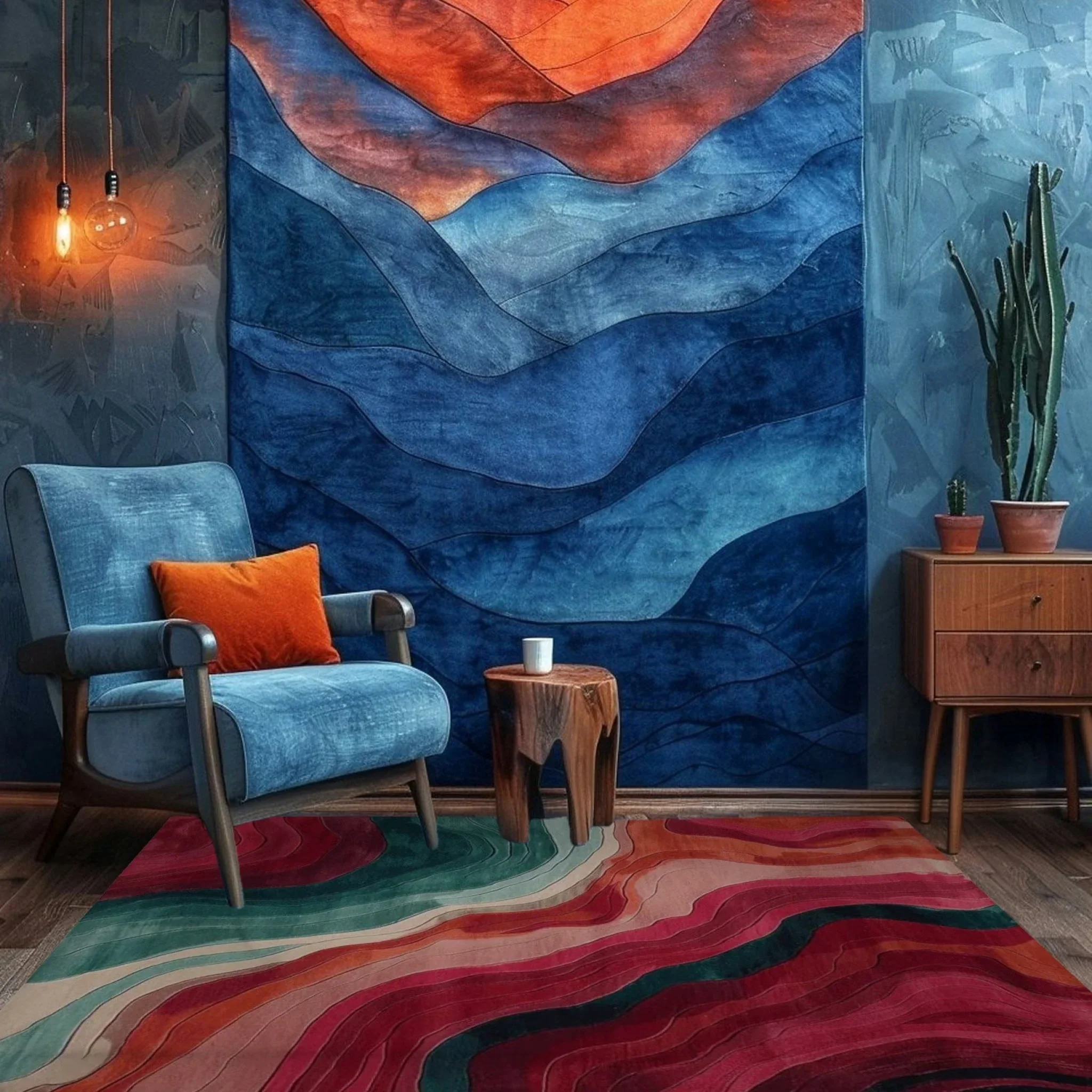 Echoes of Color Hand Tufted Rug - Image 6