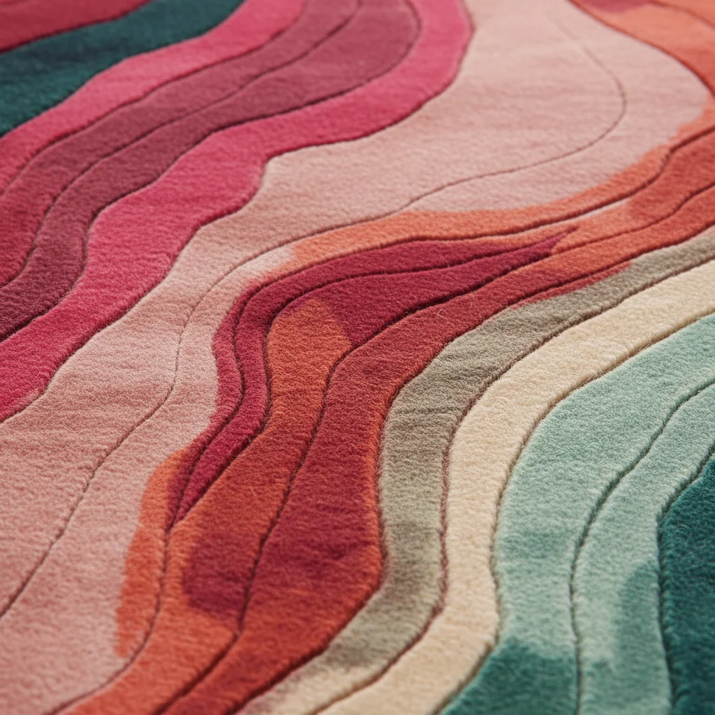 Echoes of Color Hand Tufted Rug - Image 8