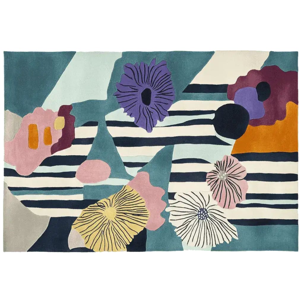 Eclectic Bloom Hand Tufted Rug - Image 3