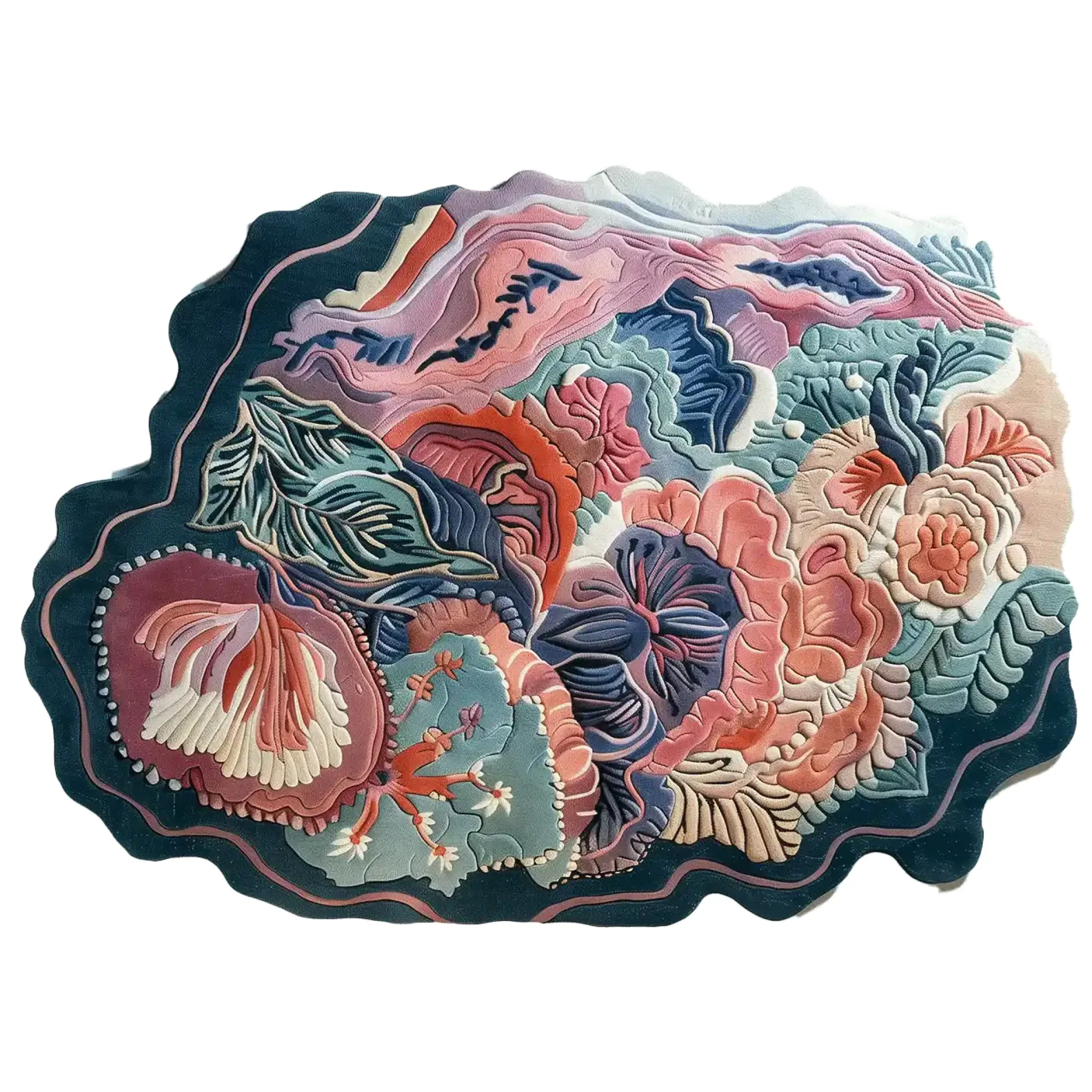Eclectic Garden Hand Tufted Wool Rug - Image 3