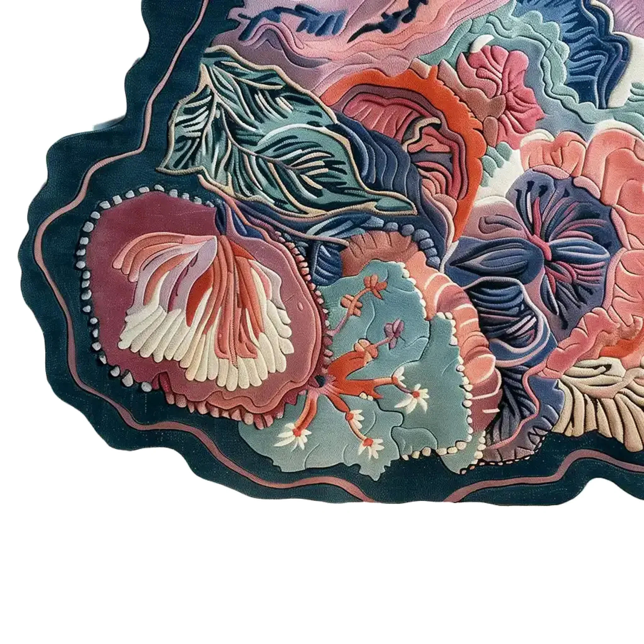 Eclectic Garden Hand Tufted Wool Rug - Image 4