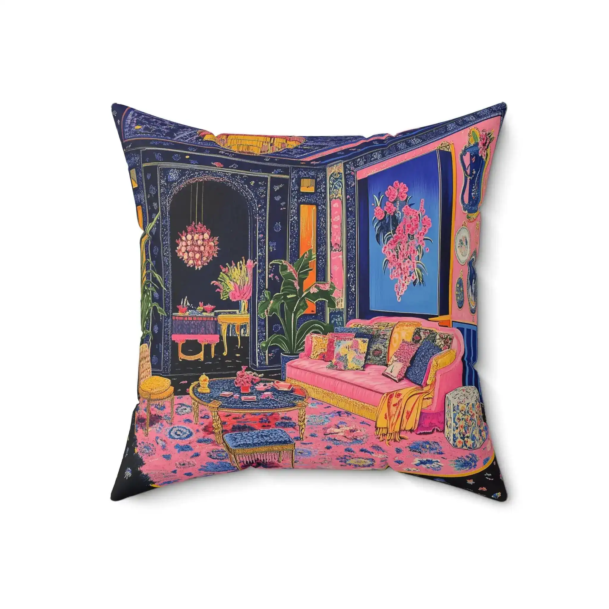 Eclectic Maximalist Decorative Pillow - Image 3
