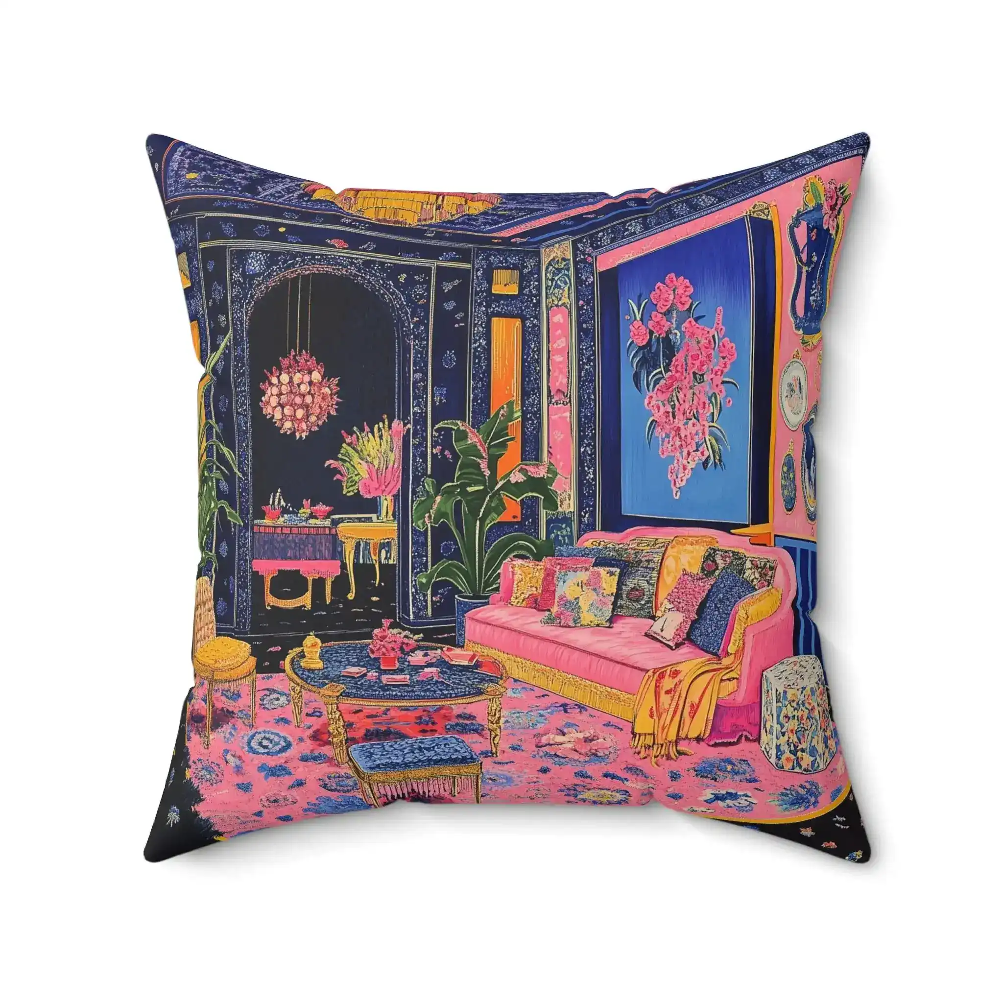 Eclectic Maximalist Decorative Pillow - Image 4