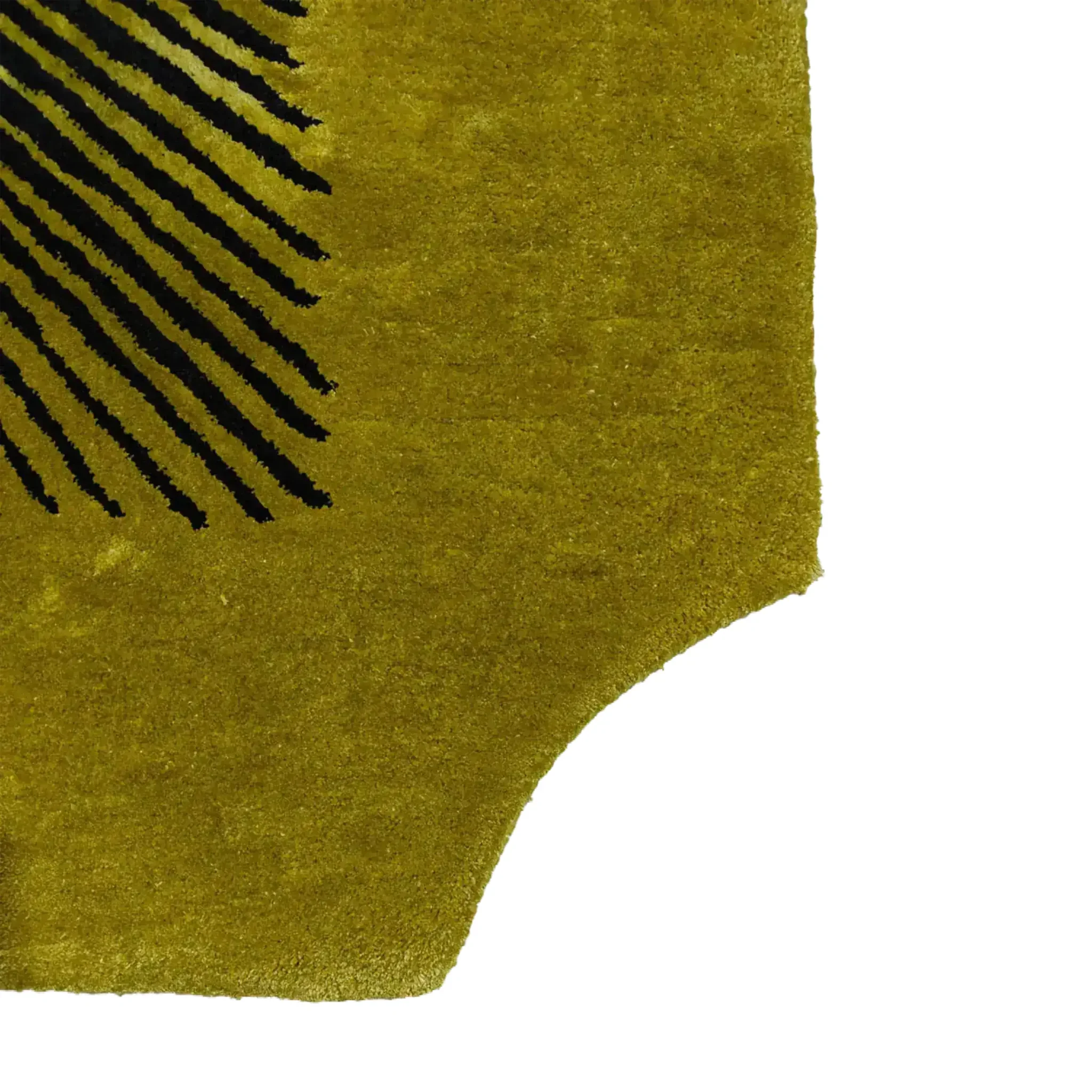 Edged Valley of the Suns Hand Tufted Wool Rug - Chartreuse - Image 4