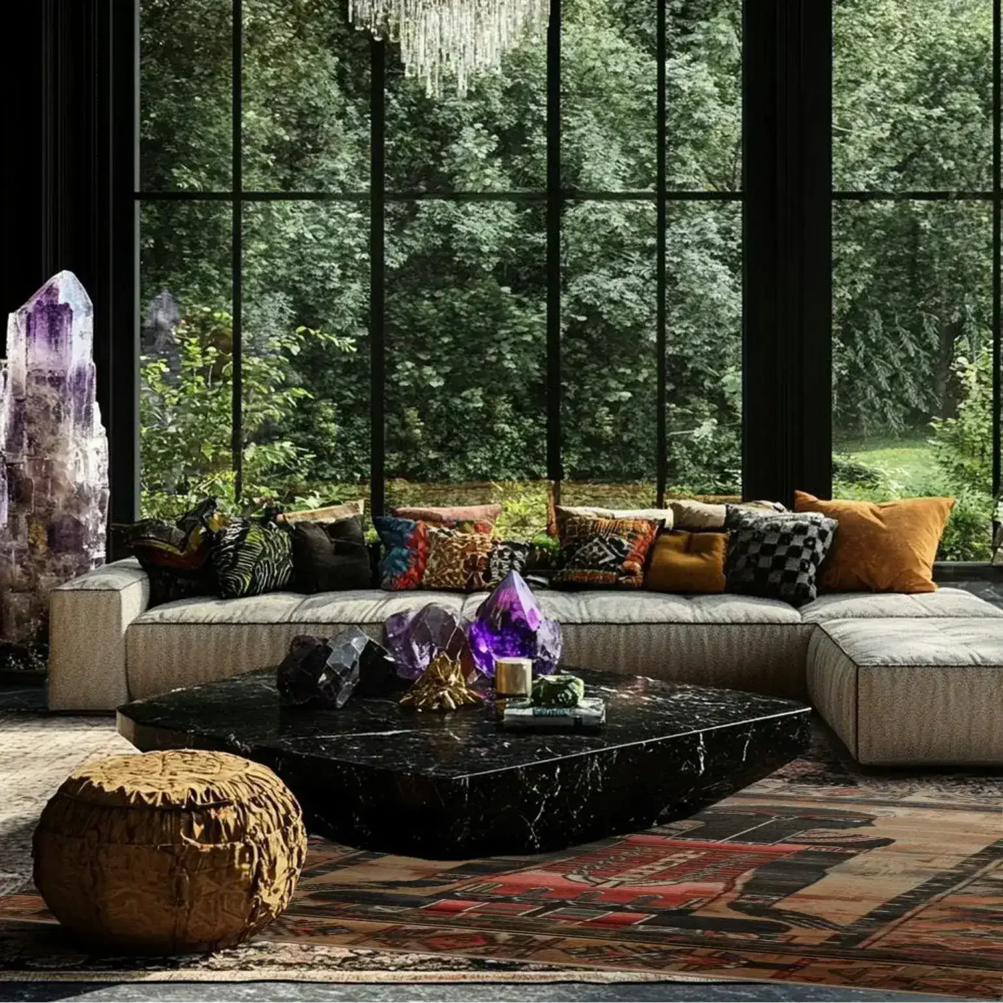 Egyptian Enigma Wool Hand Knotted Area Rug - Image 3
