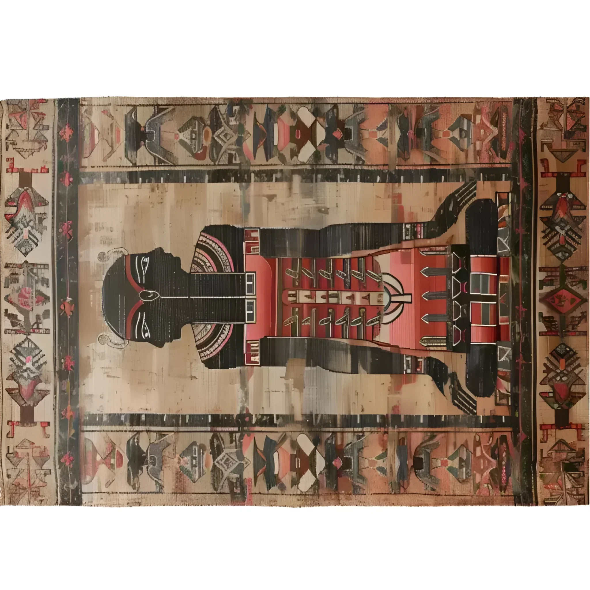 Egyptian Enigma Wool Hand Knotted Area Rug - Image 5