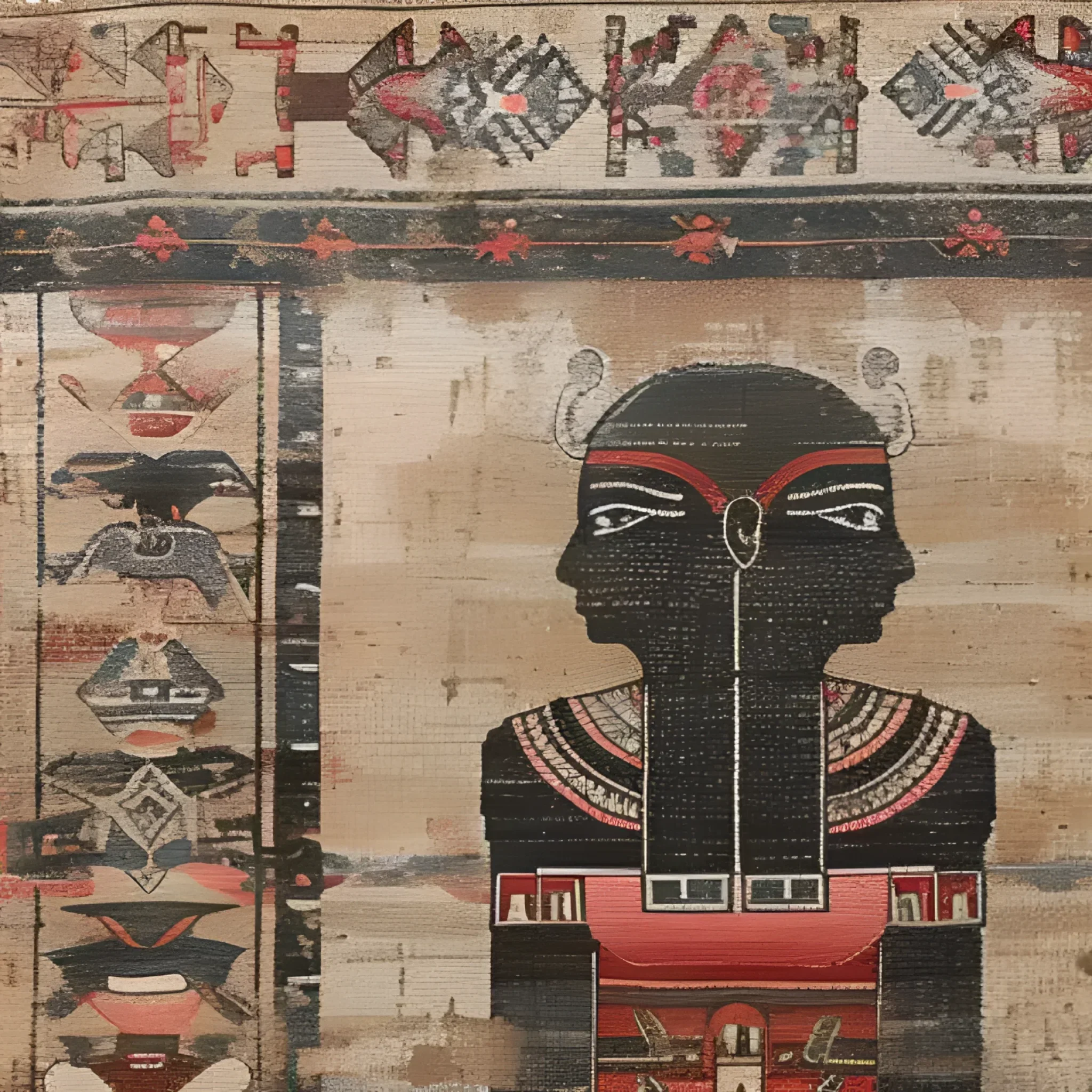 Egyptian Enigma Wool Hand Knotted Area Rug - Image 9