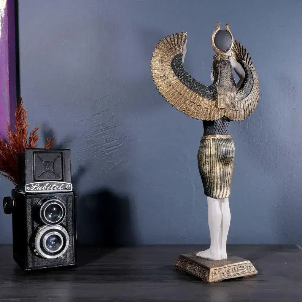 Egyptian Goddess Isis Standing Sculpture - Image 3