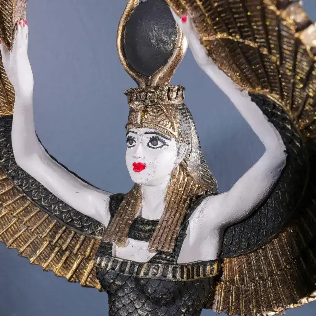 Egyptian Goddess Isis Standing Sculpture - Image 4