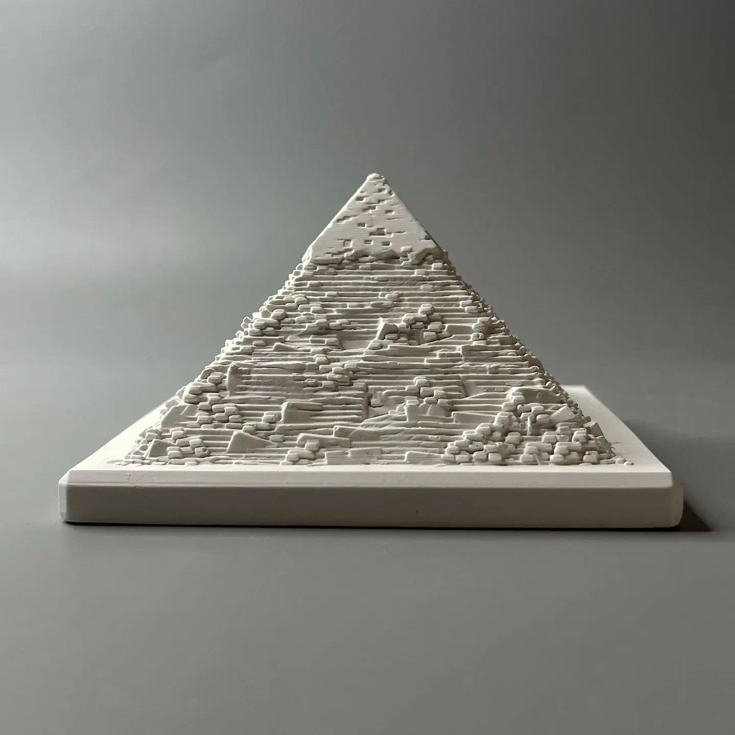 Egyptian Pyramid Plaster Micro-Landscape Ornament - Image 3