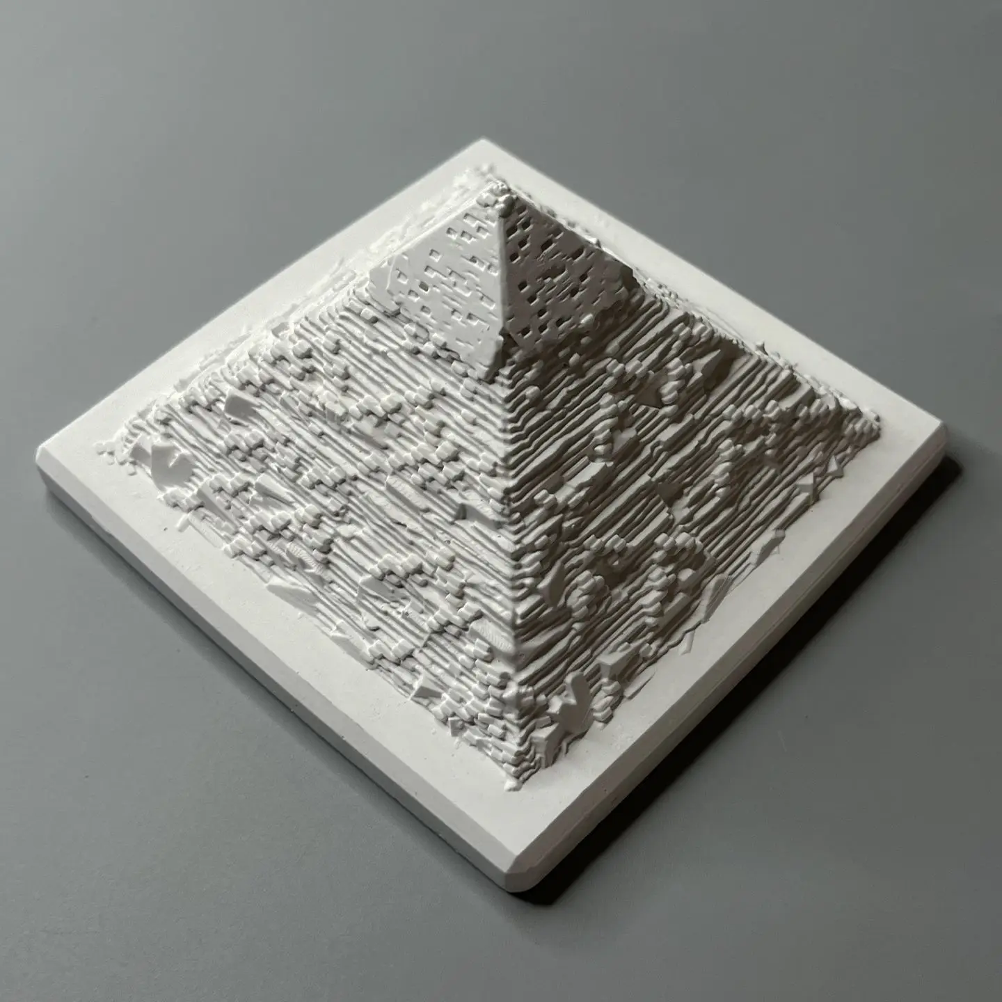 Egyptian Pyramid Plaster Micro-Landscape Ornament - Image 4