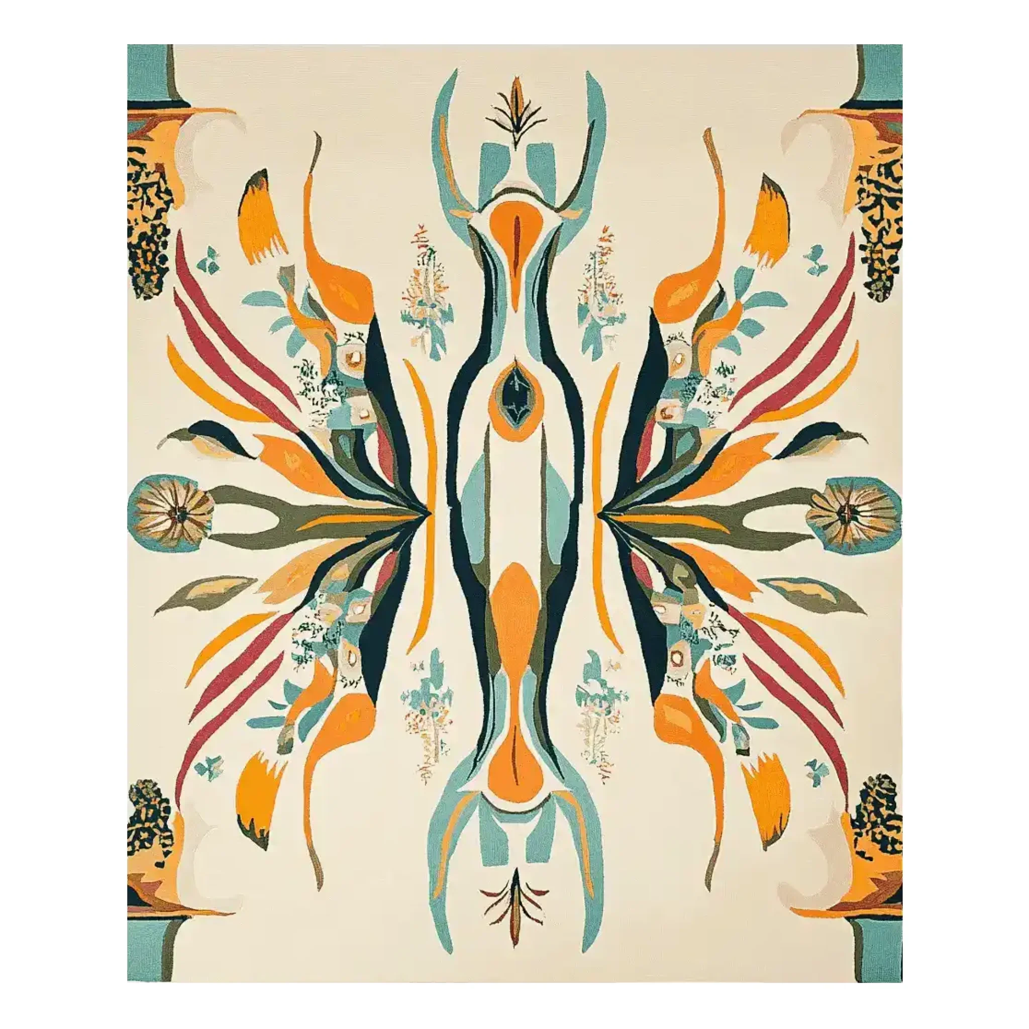 Electric Abstract Pulse Hand Tufted Rug