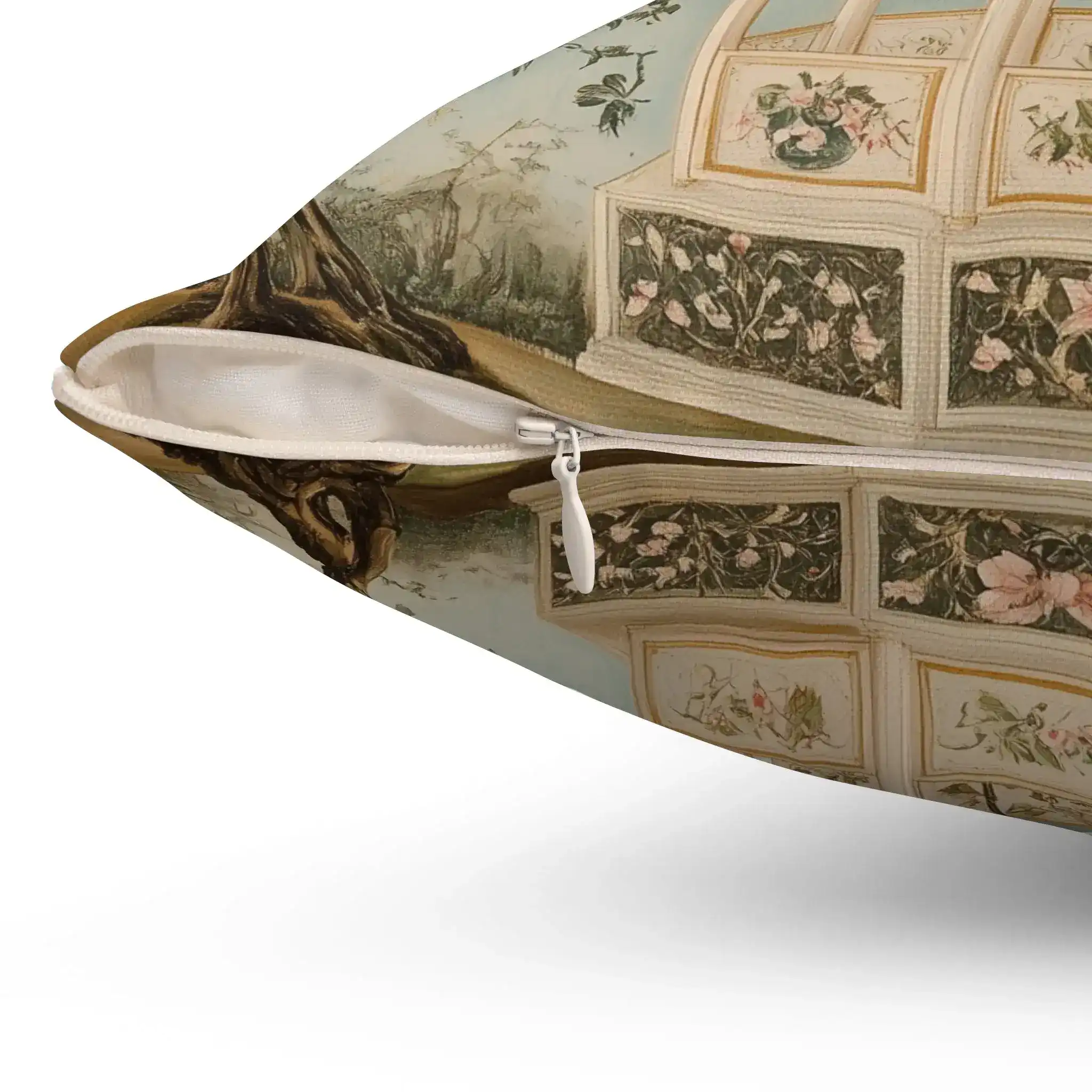Elegant Garden Pavilion Throw Pillow - Image 10
