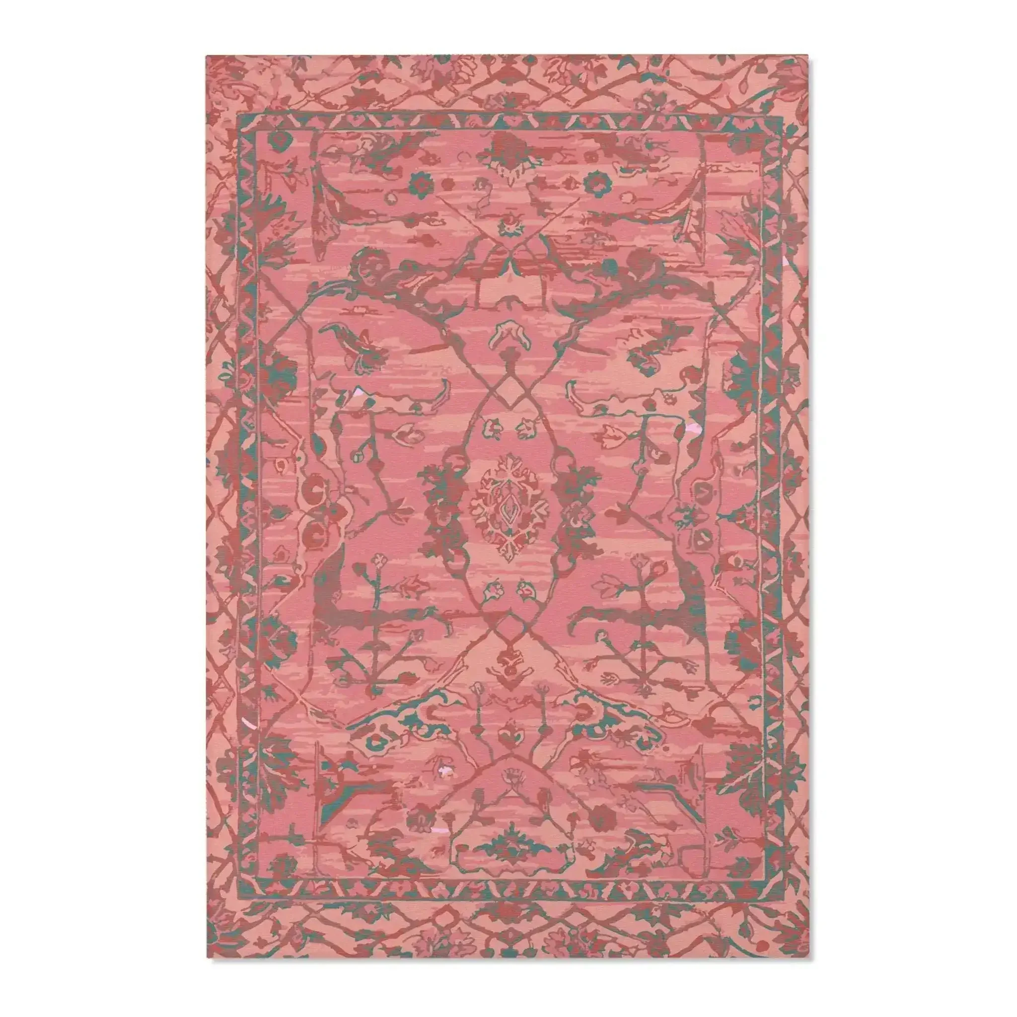 Elegant Vintage-Inspired Floral Accent Rug - Image 3