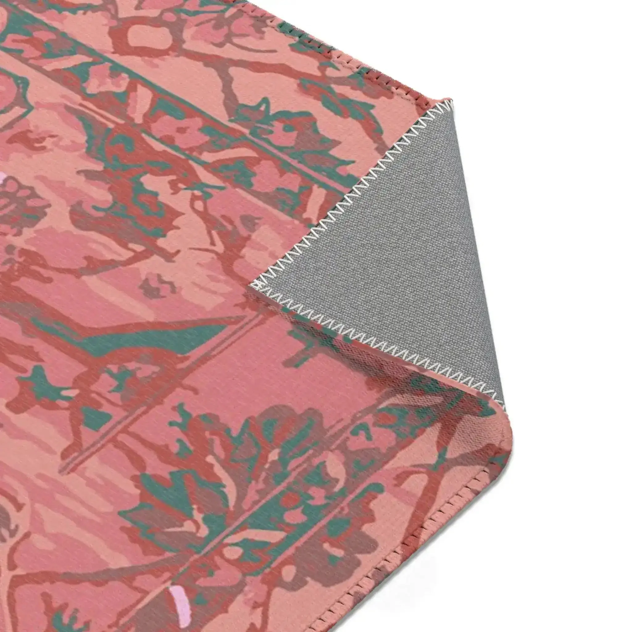 Elegant Vintage-Inspired Floral Accent Rug - Image 8