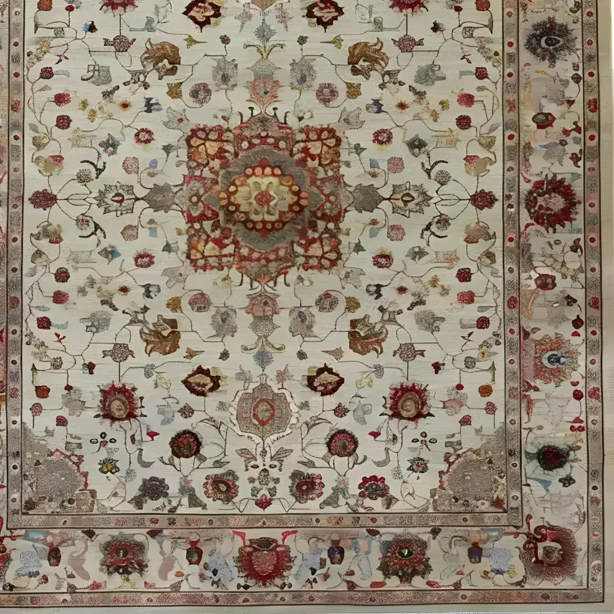 Embellished Flower Hand Knotted Area Rug - Image 6