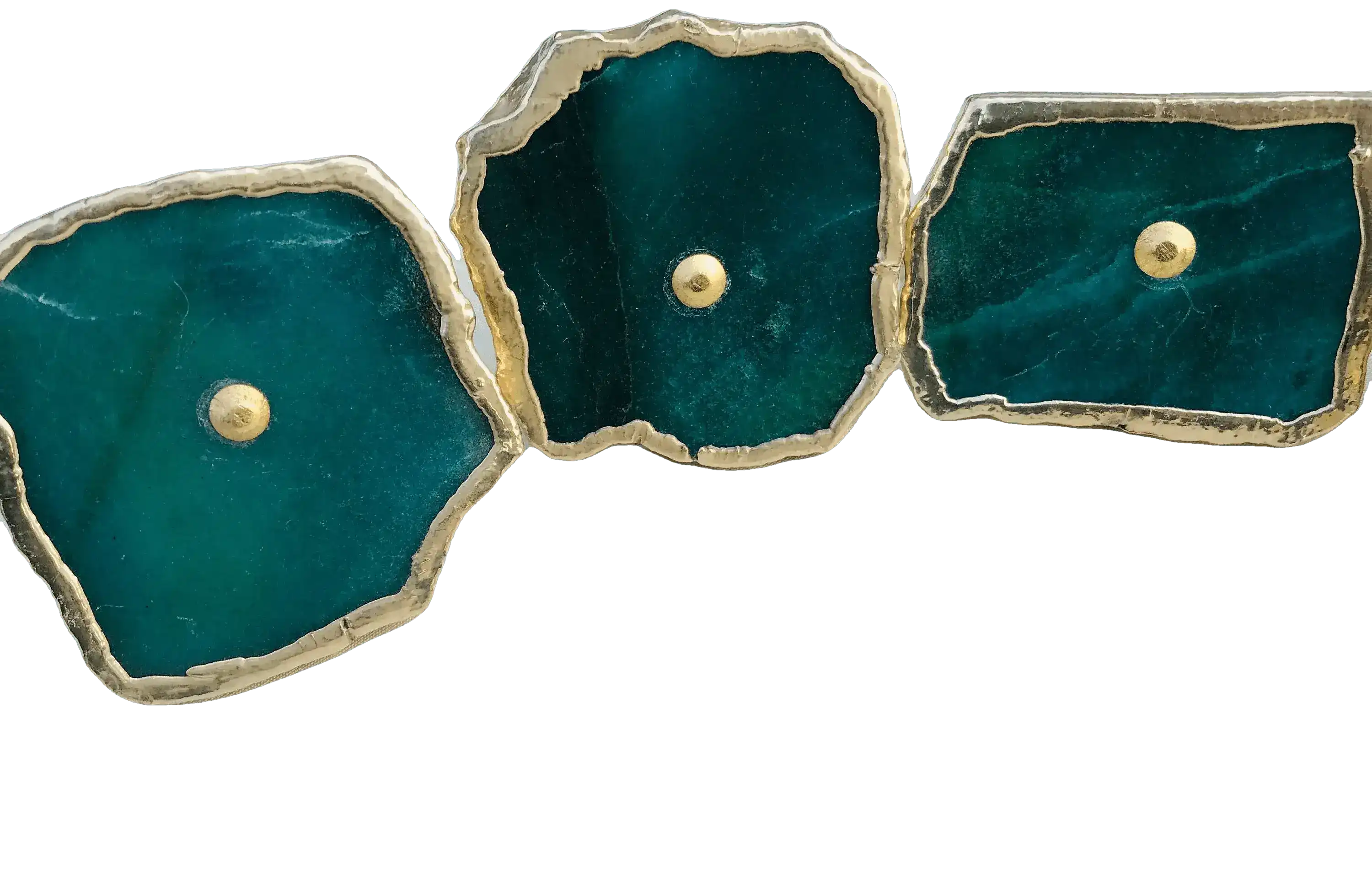 Emerald Green Agate Cabinet Door Pull Handle - Set of 6 - Image 5