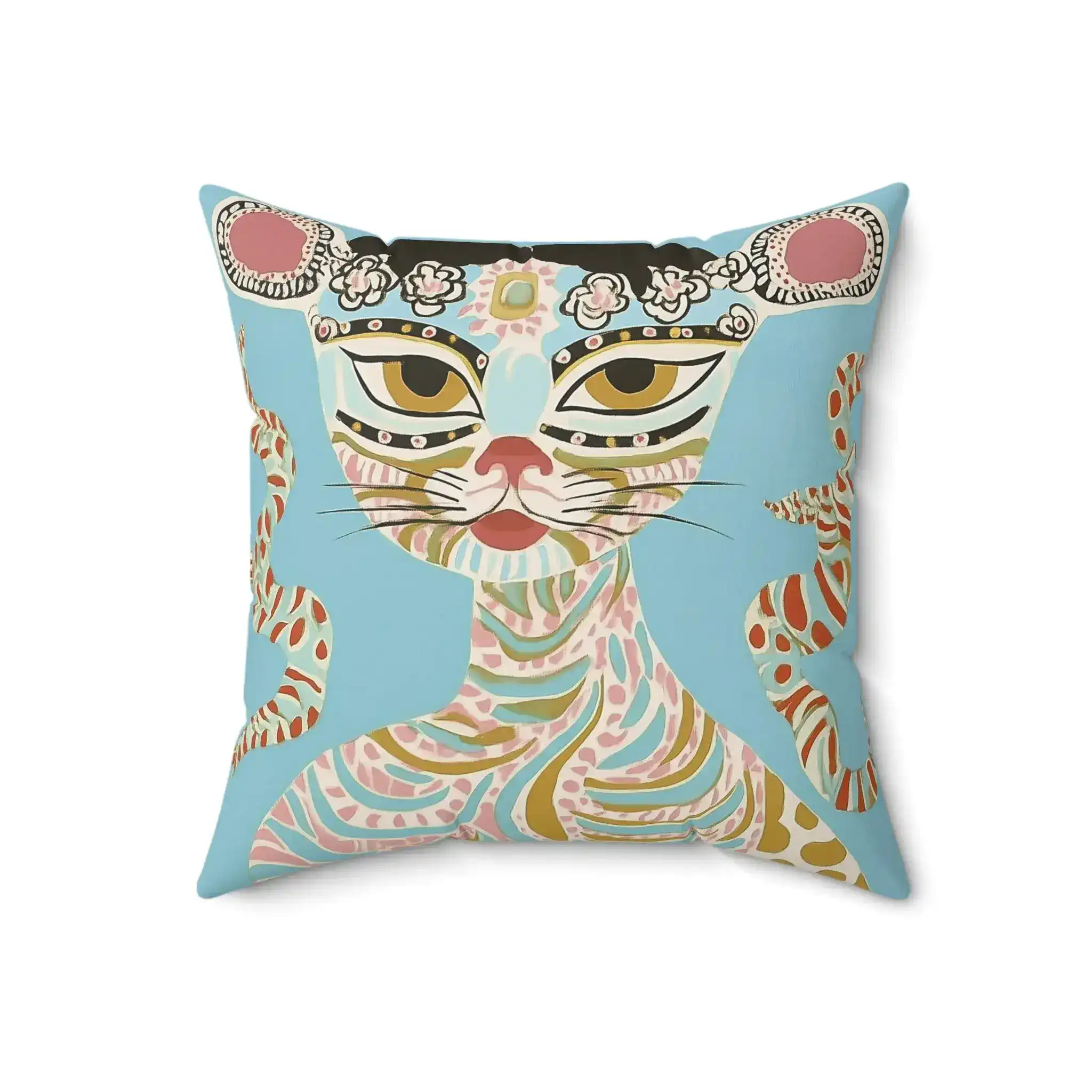 Enchanted Feline Throw Pillow - Image 4