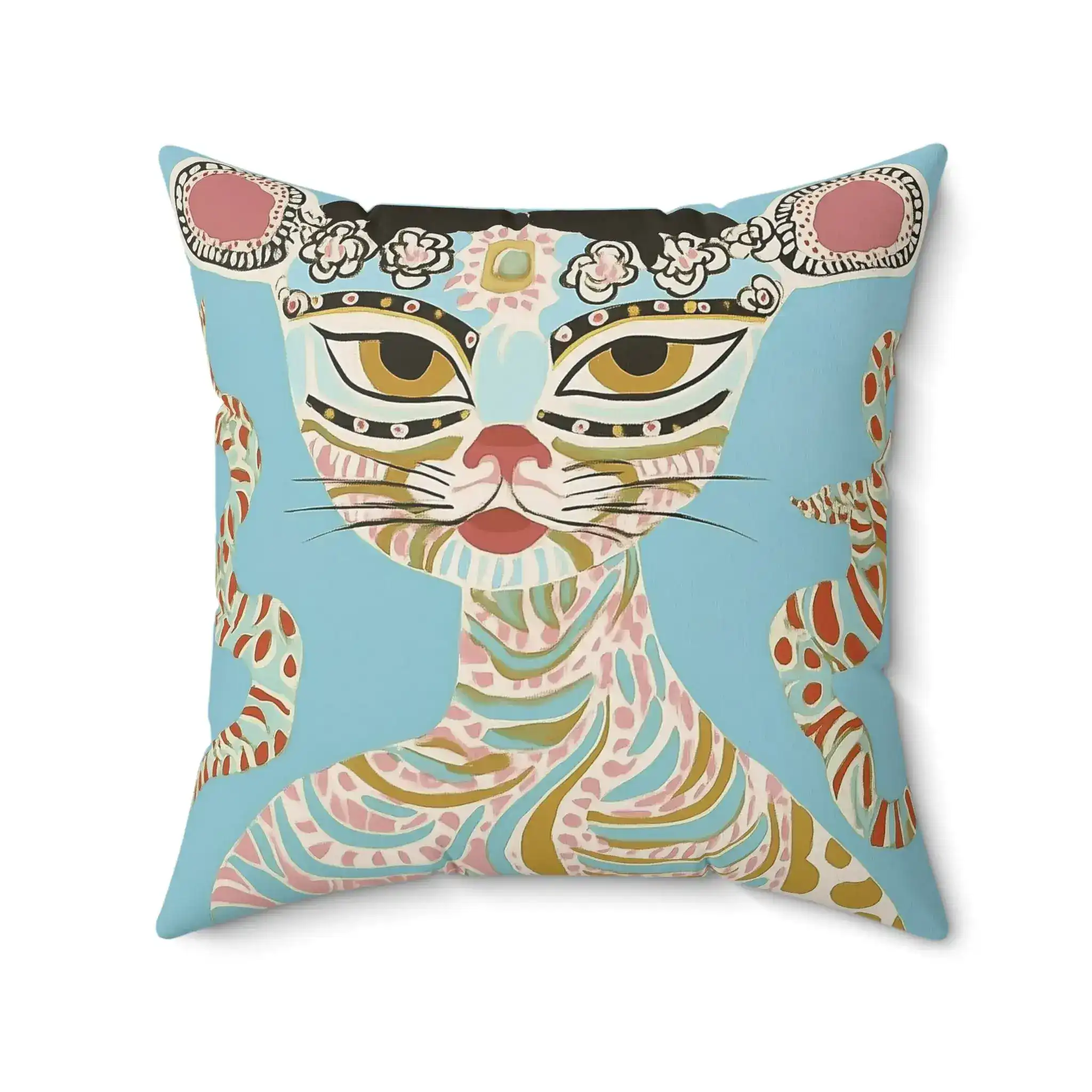 Enchanted Feline Throw Pillow - Image 5