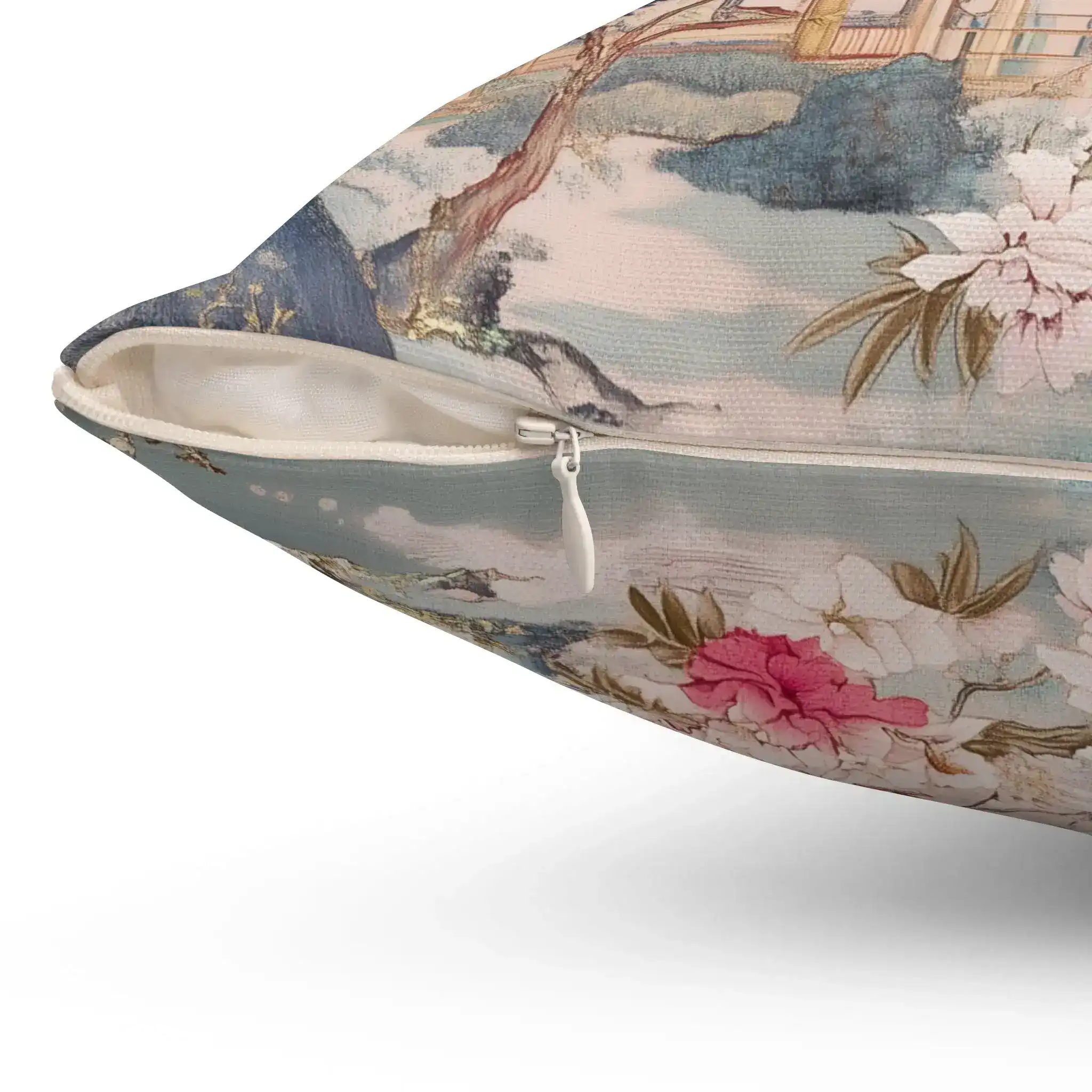 Enchanted Peony Pavilion Throw Pillow - Image 12