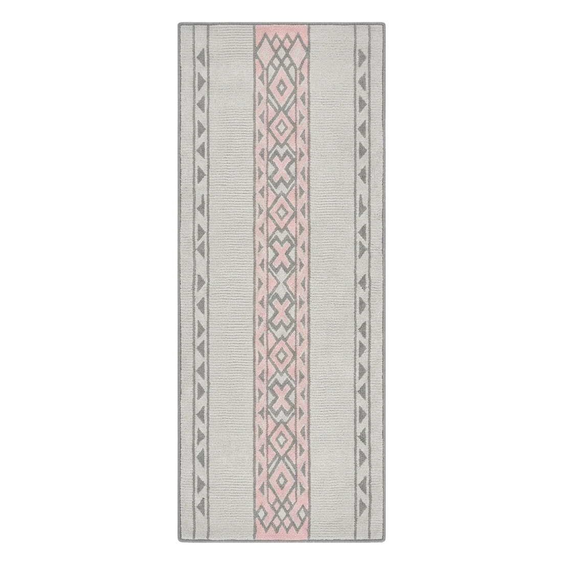 Etched Damask Hand Tufted Runner Rug