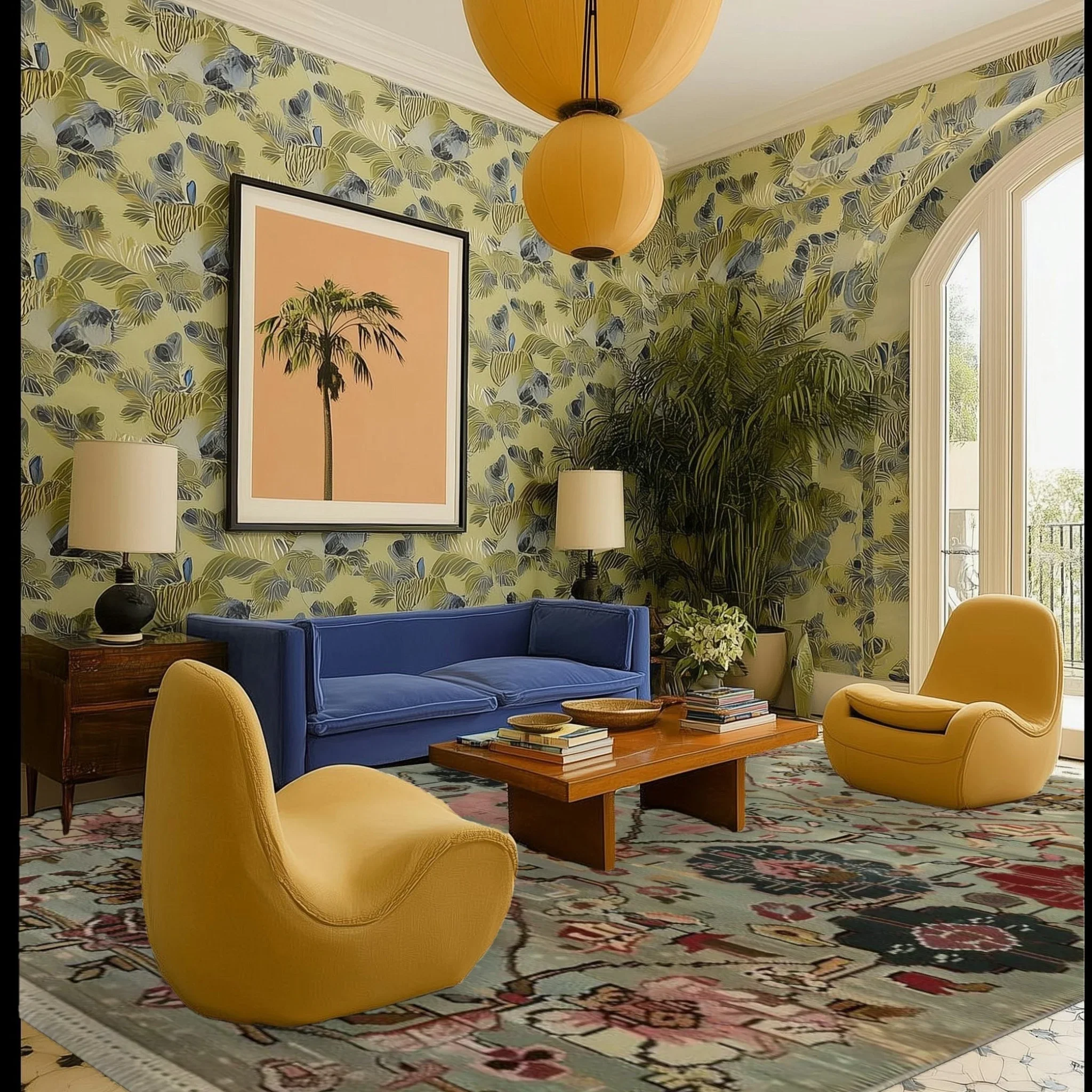 Eternal Bloom Knotted Wool Rug - Image 3