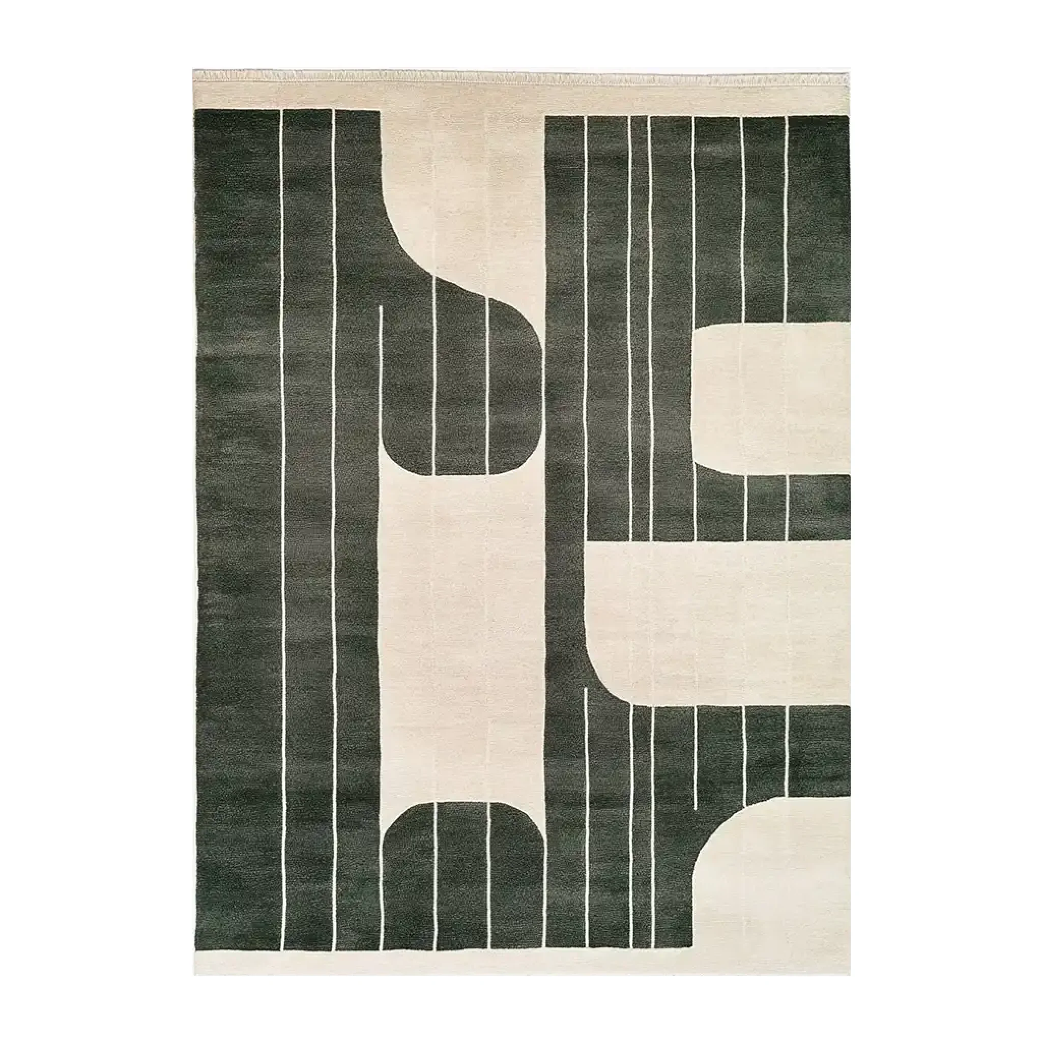 Eternal Echoes Veil Knotted Wool Rug