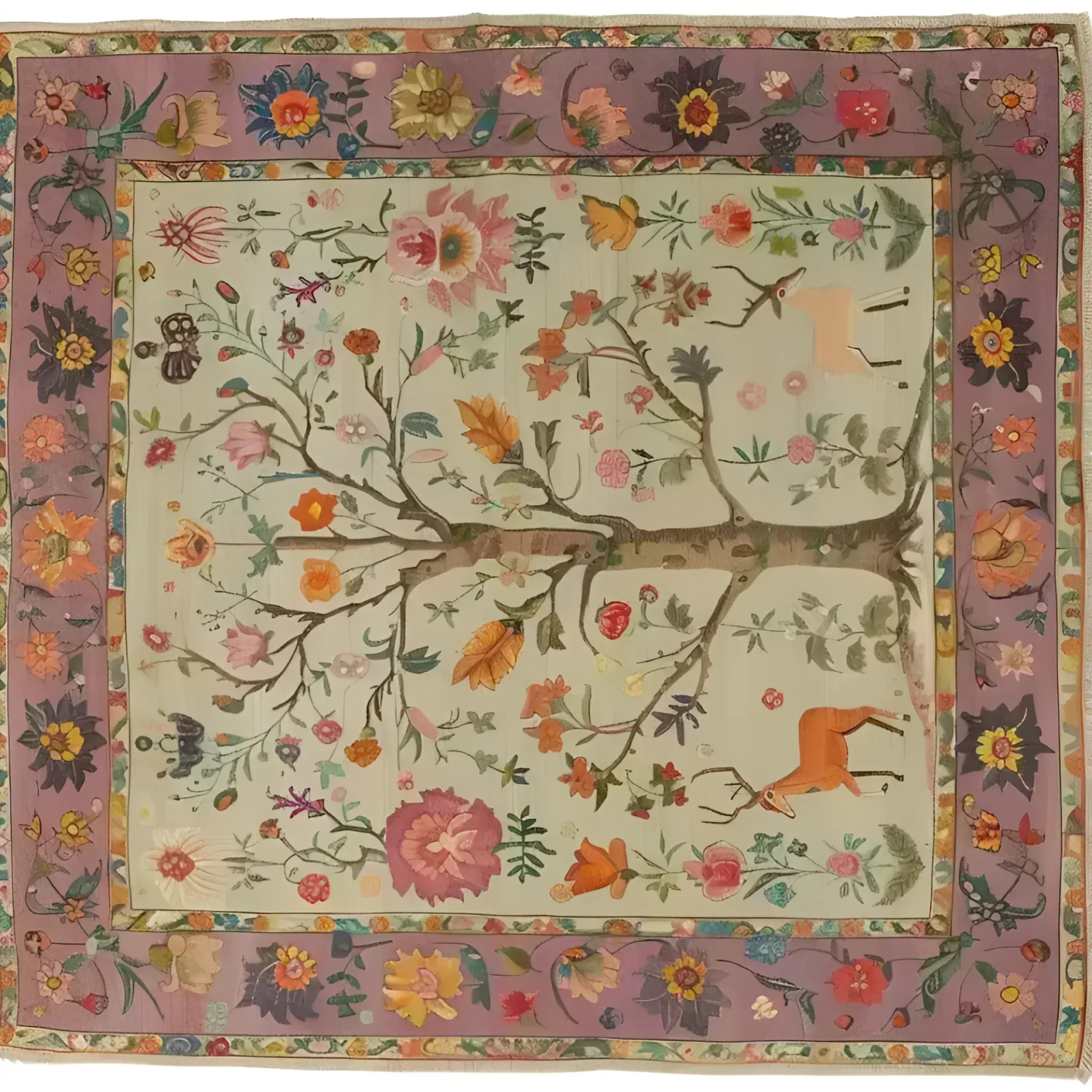 Eternal Growth Tapestry Hand Knotted Area Rug - Image 4