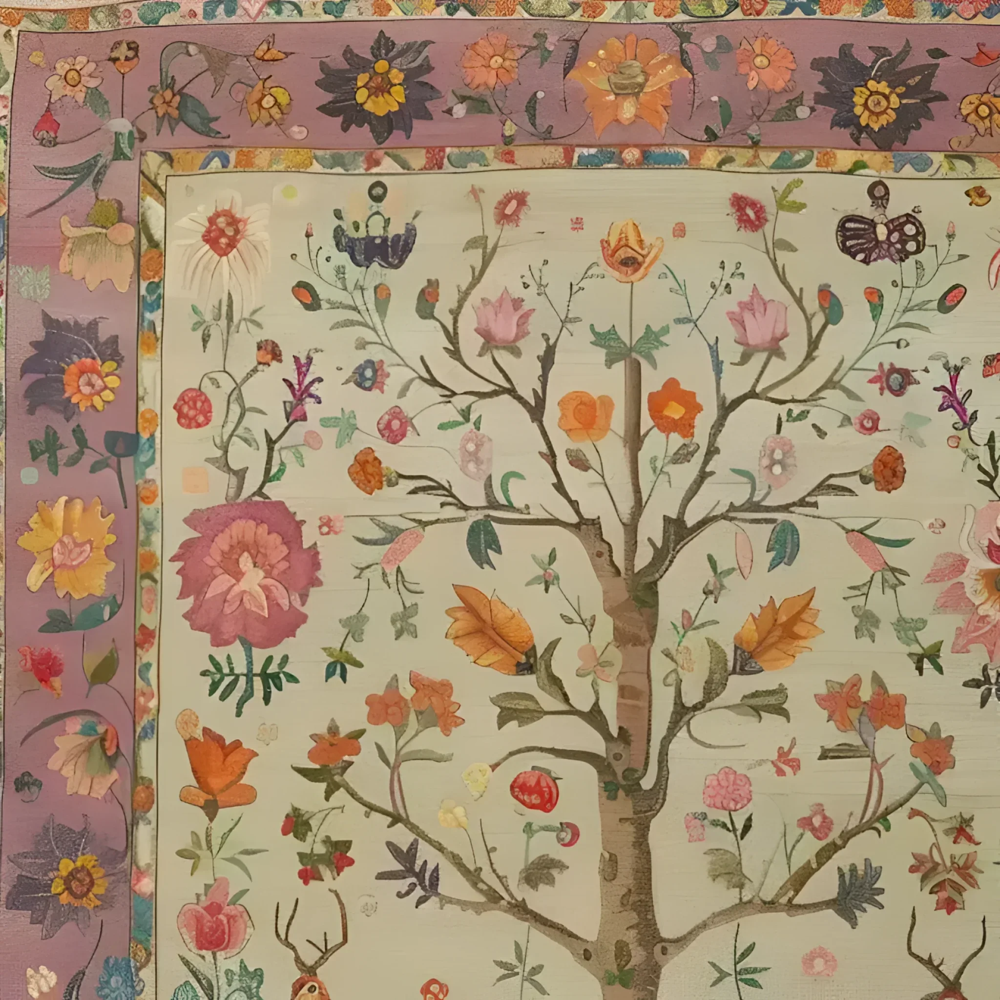 Eternal Growth Tapestry Hand Knotted Area Rug - Image 6