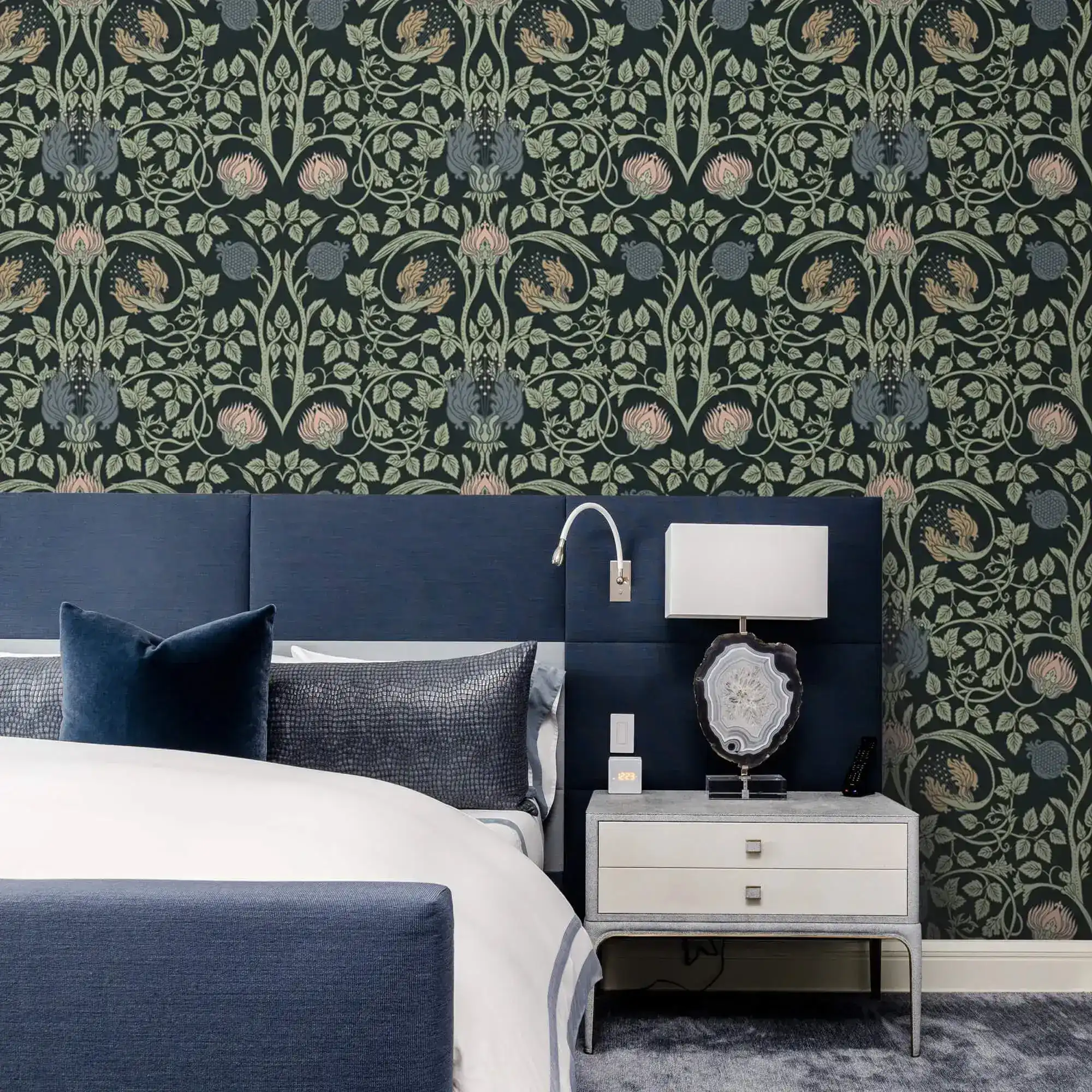 Ethereal Elegance: Vine and Flower Wallpaper - Image 6