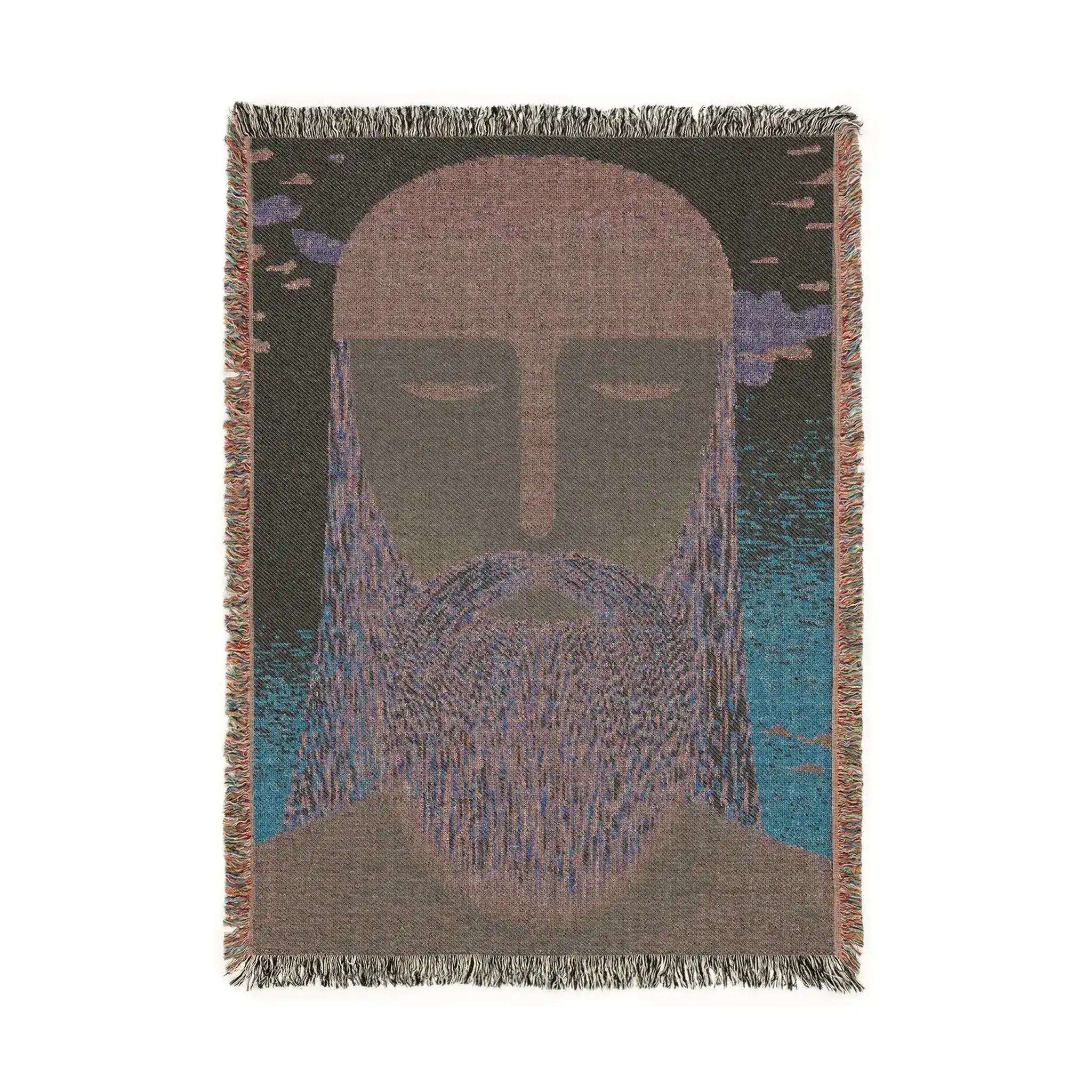 Ethereal Guardian Woven Blanket – A Bold & Mystical Statement - Image 4
