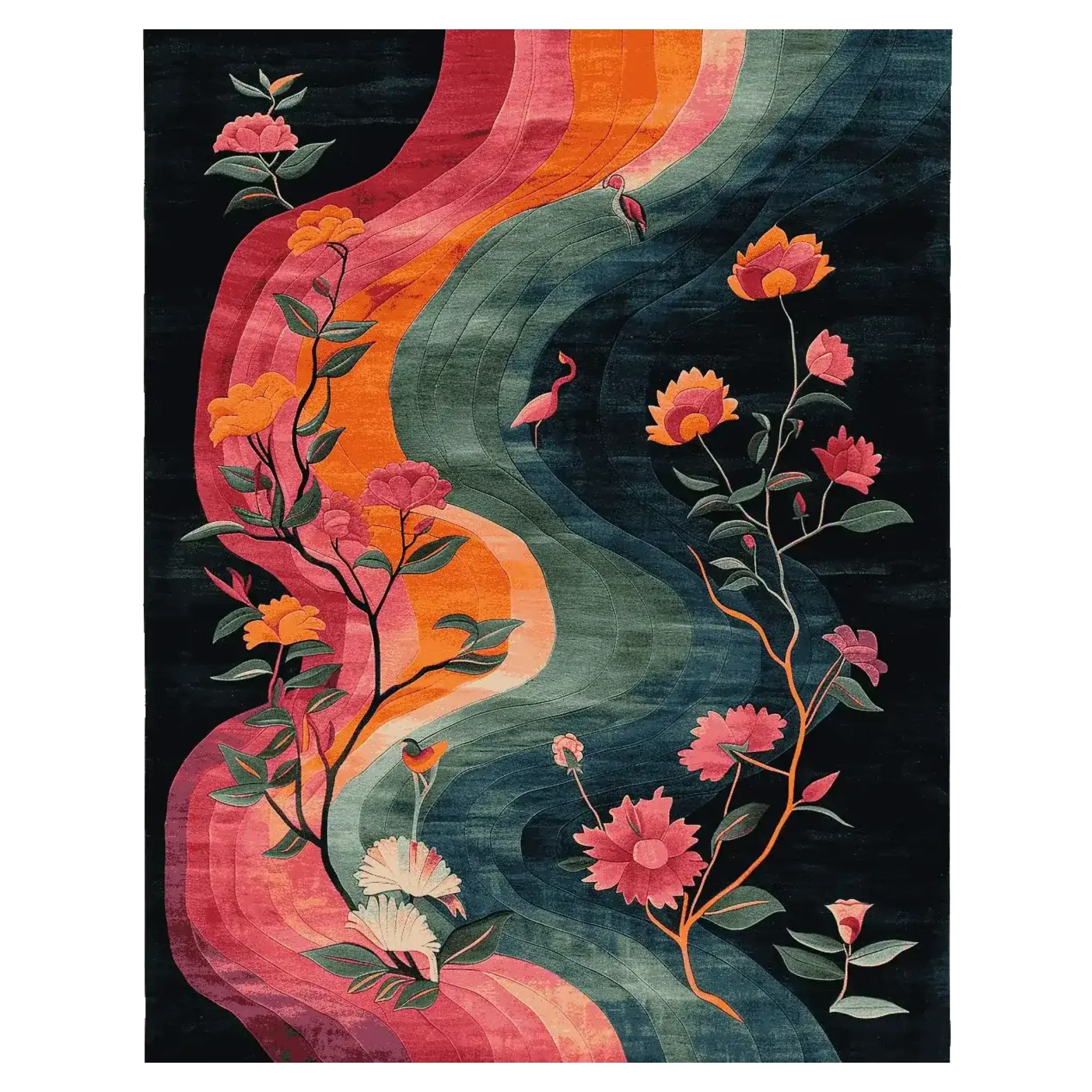 Ethereal River Dream Hand Tufted Rug