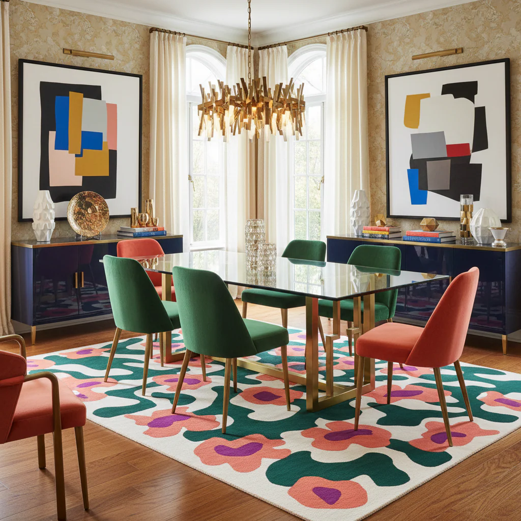 Ethereal Tiger Haven Hand Tufted Wool Rug - Image 2