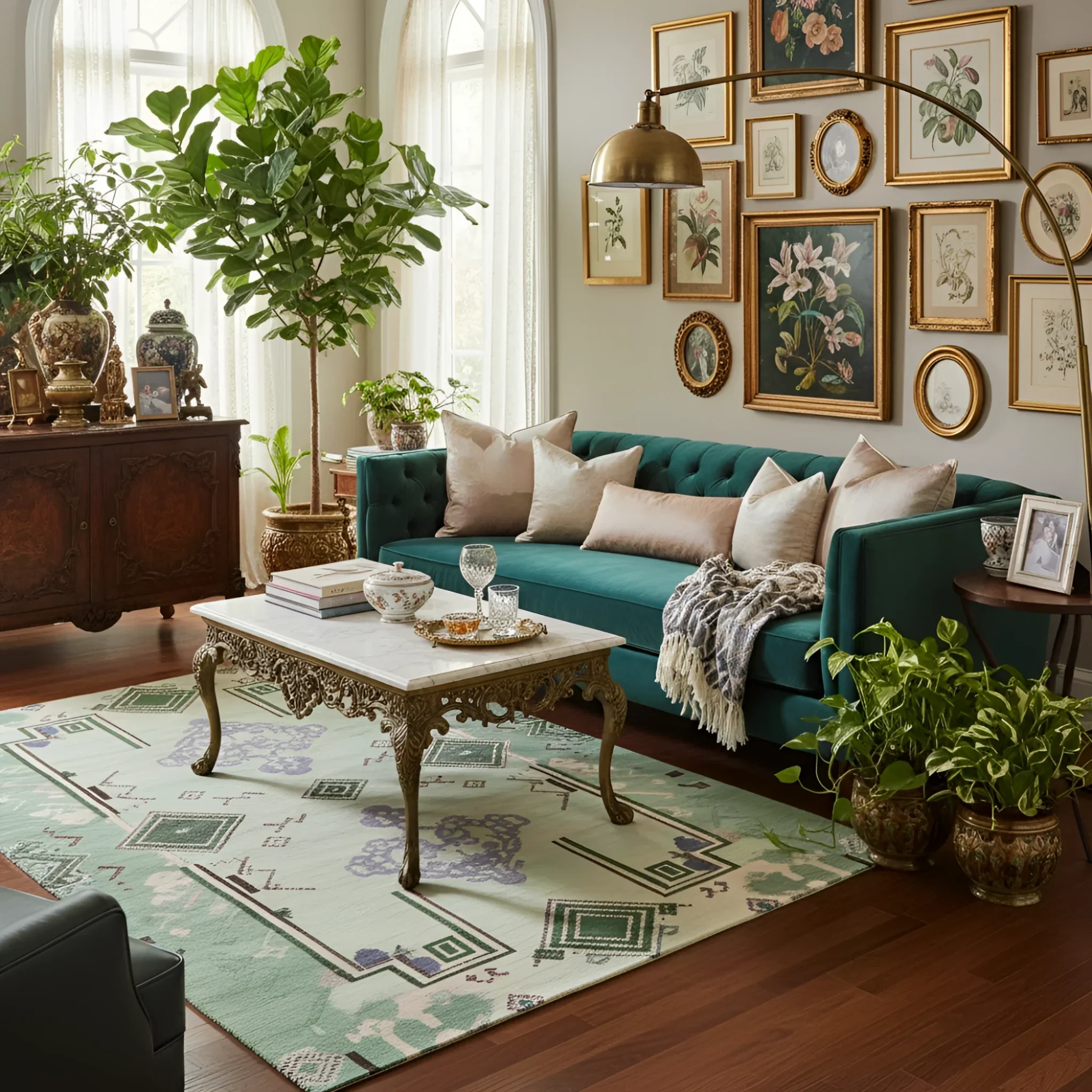 Ethereal Verde Hand Tufted Rug - Image 2