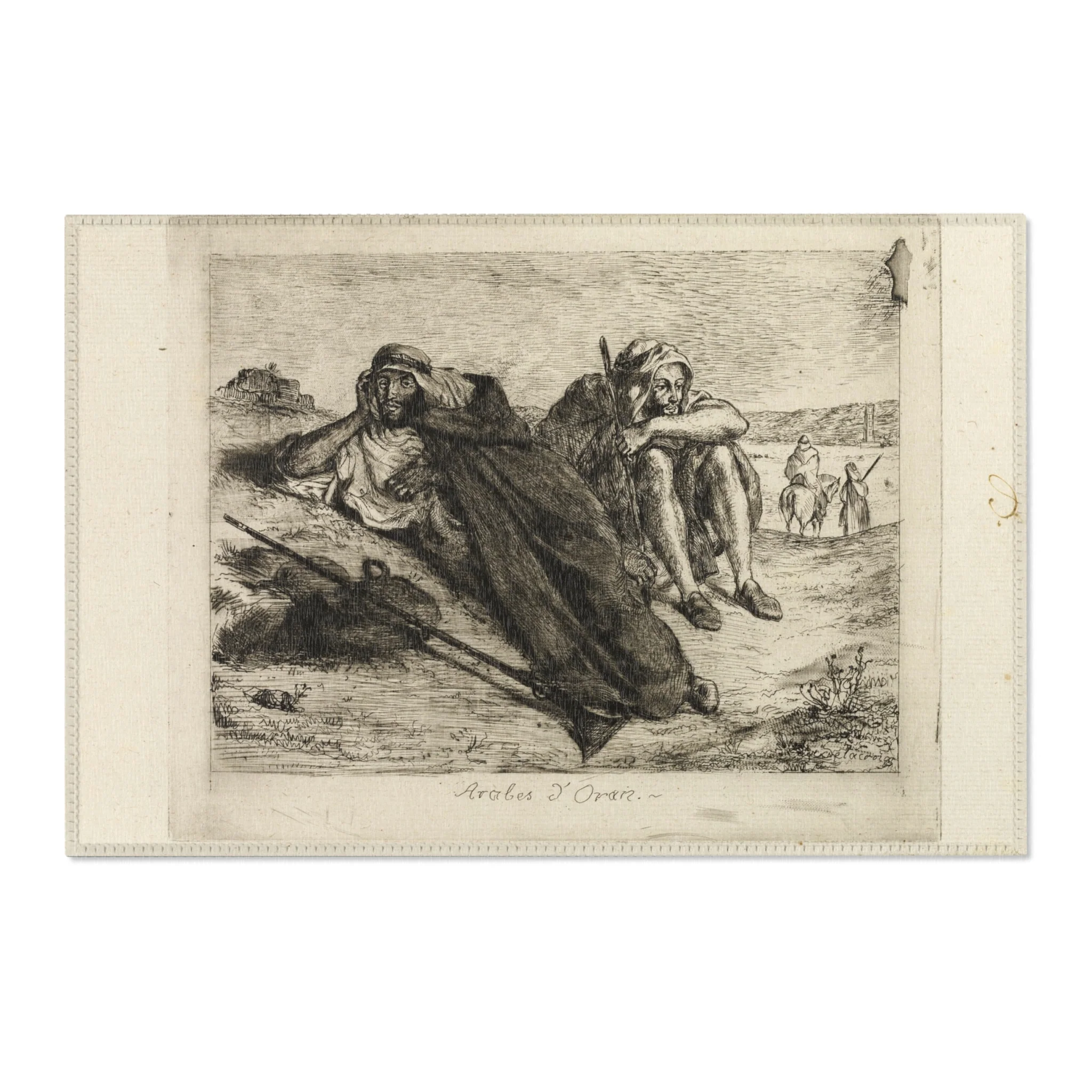 Eugène Delacroix - Arabs of Oran | Area Rug - Image 4