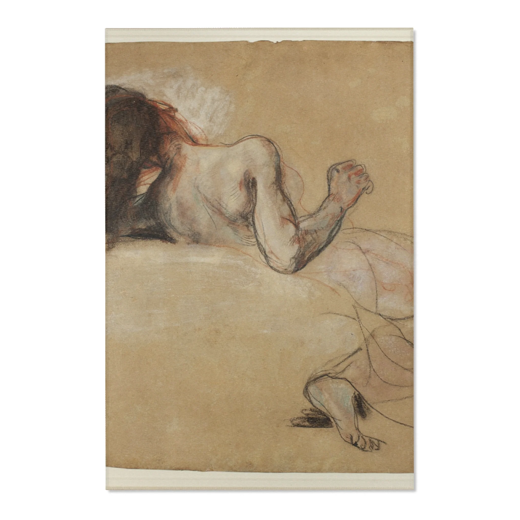 Eugène Delacroix - Crouching Woman | Area Rug - Image 3