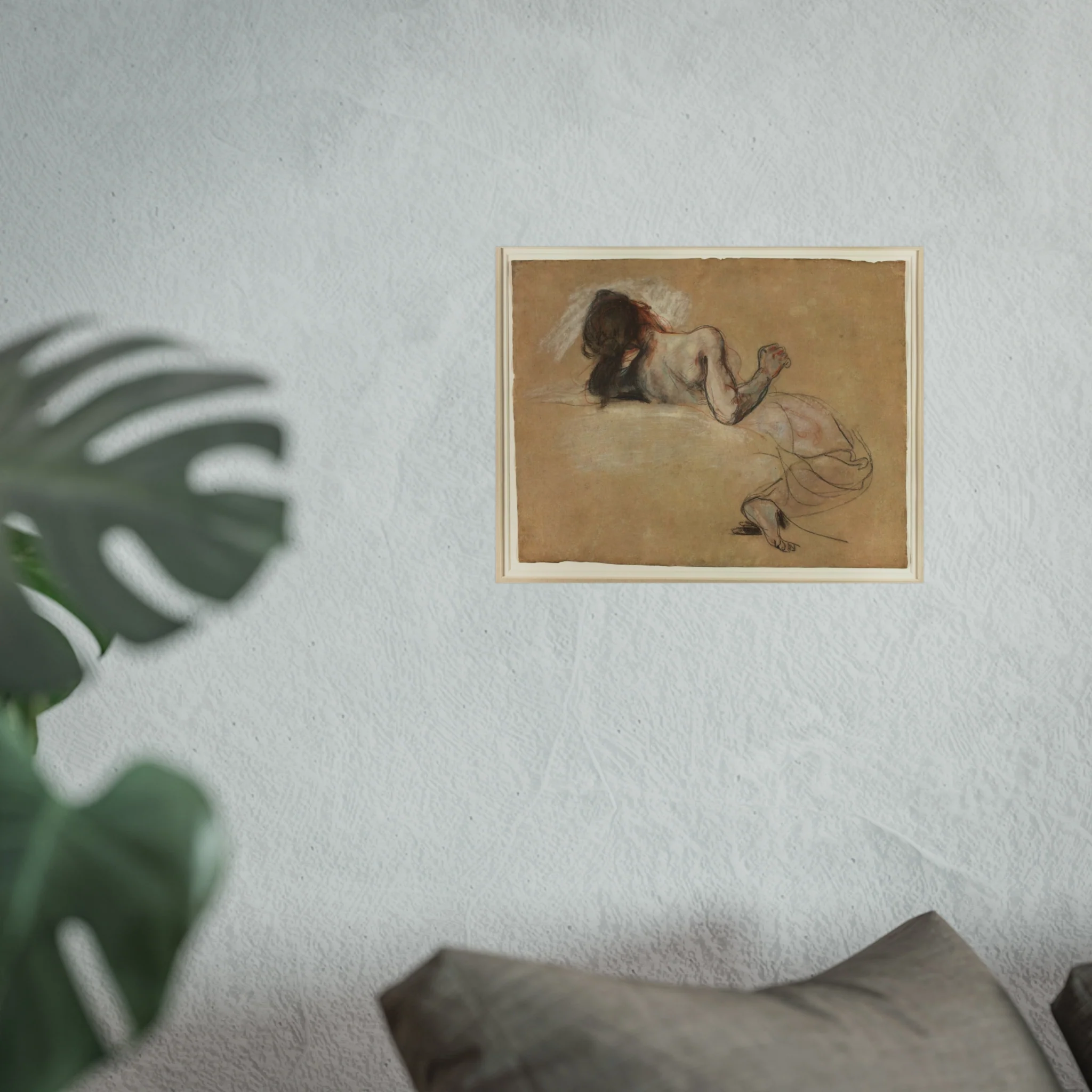 Eugène Delacroix - Crouching Woman | Fine Art Poster - Image 5
