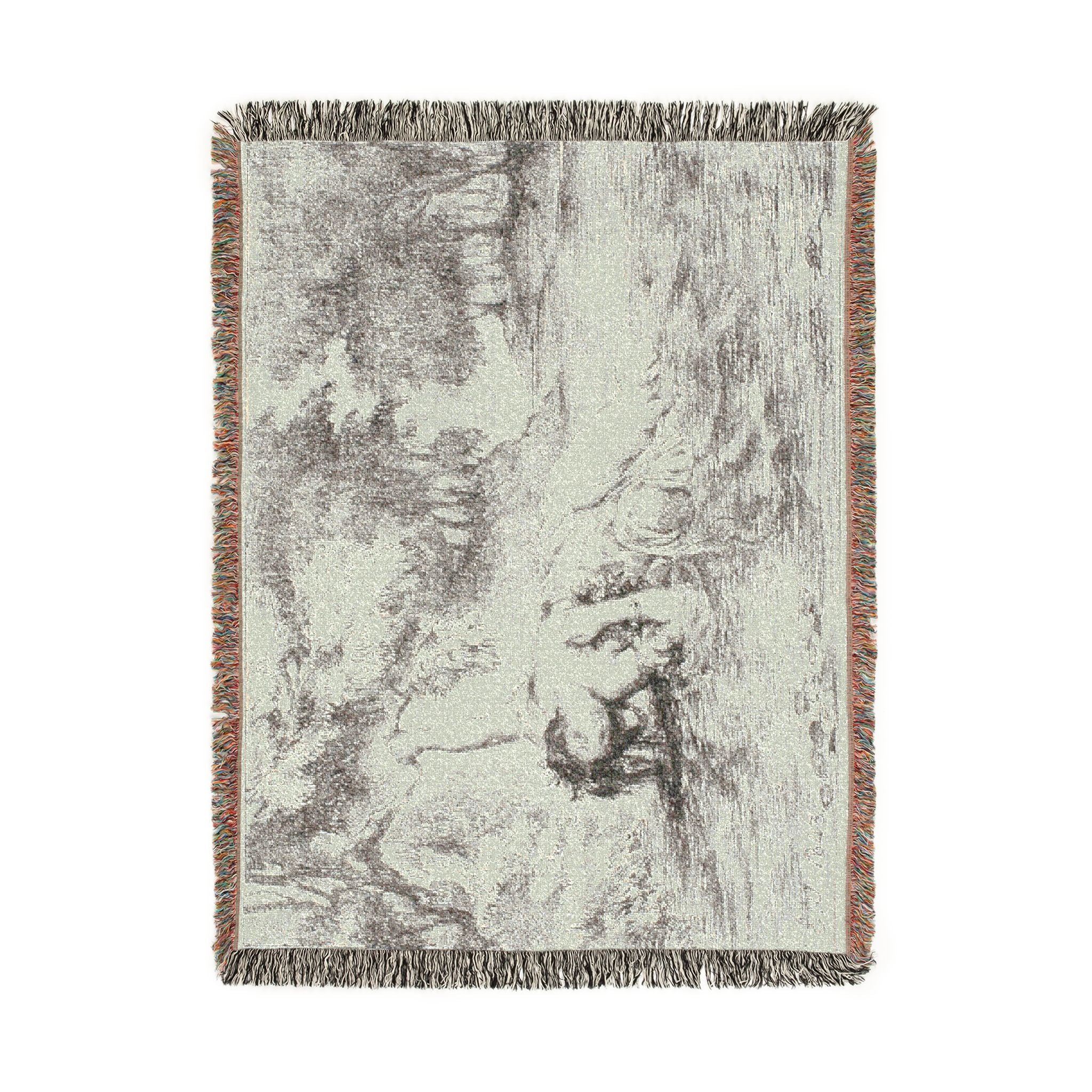 Eugène Delacroix - Ophelia's Death | Woven Tapestry Blanket - Image 11