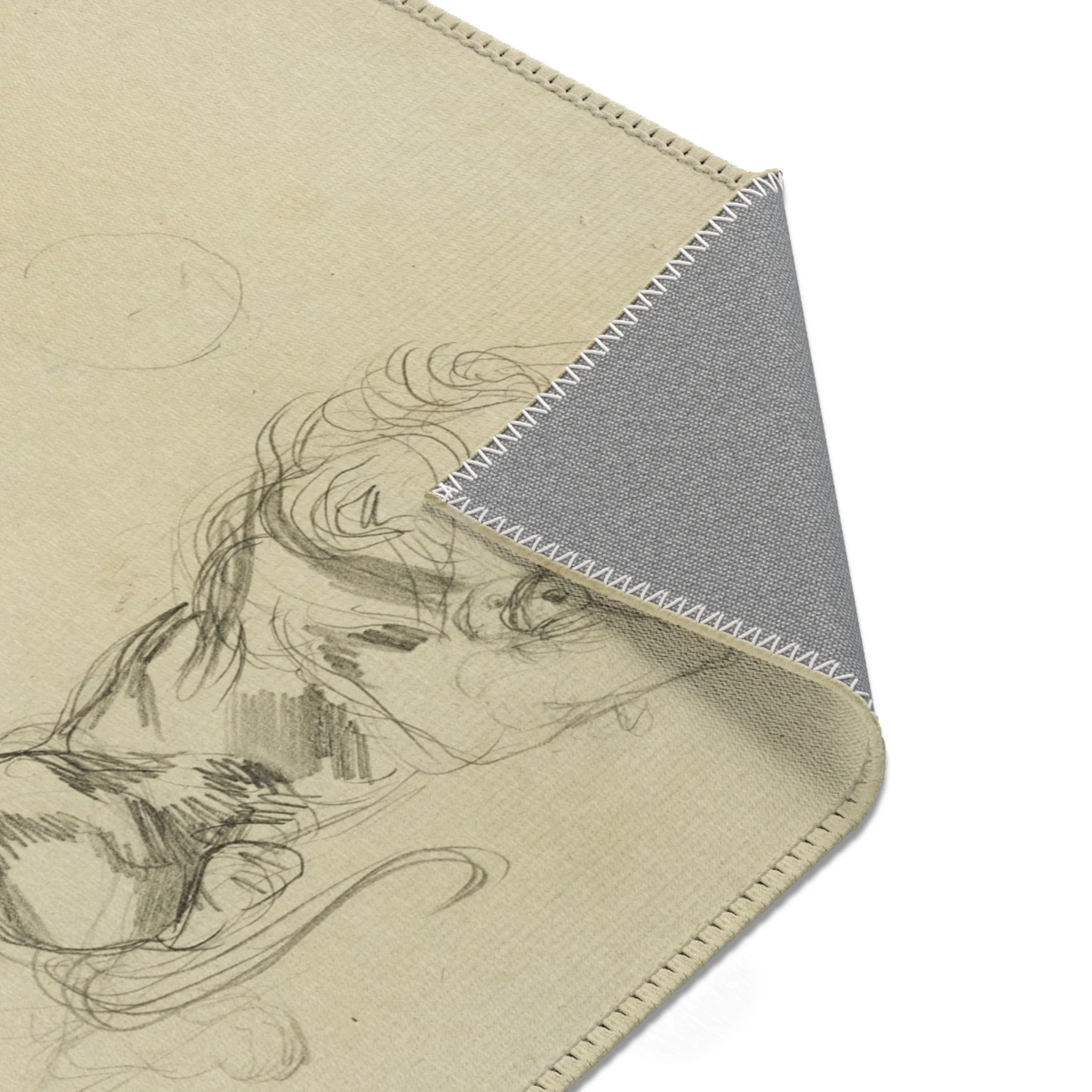 Eugène Delacroix - Studies of Lions | Area Rug - Image 13